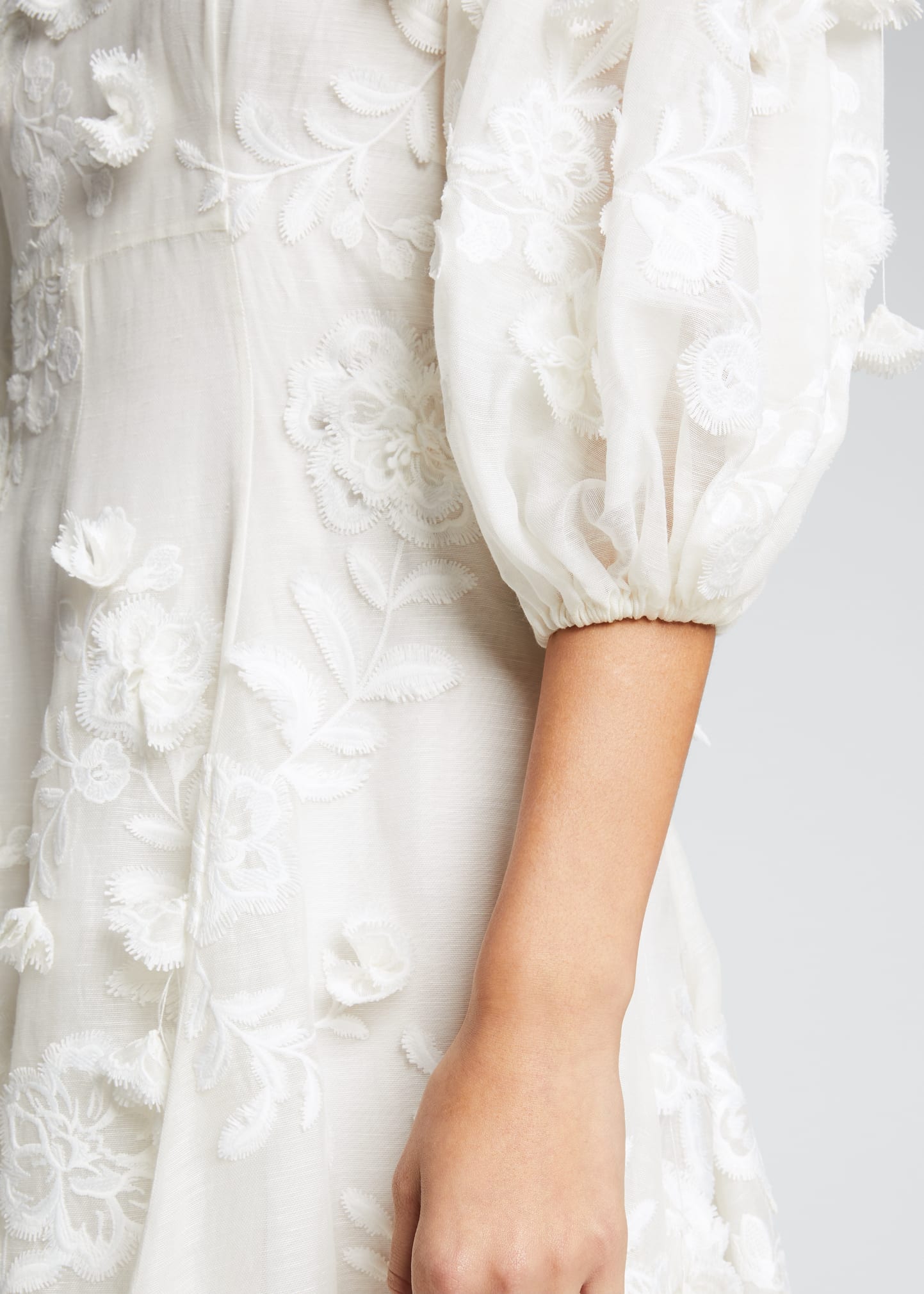 sachin and babi light blue dress Zimmermann Postcard Tie-Shoulder Midi Dress