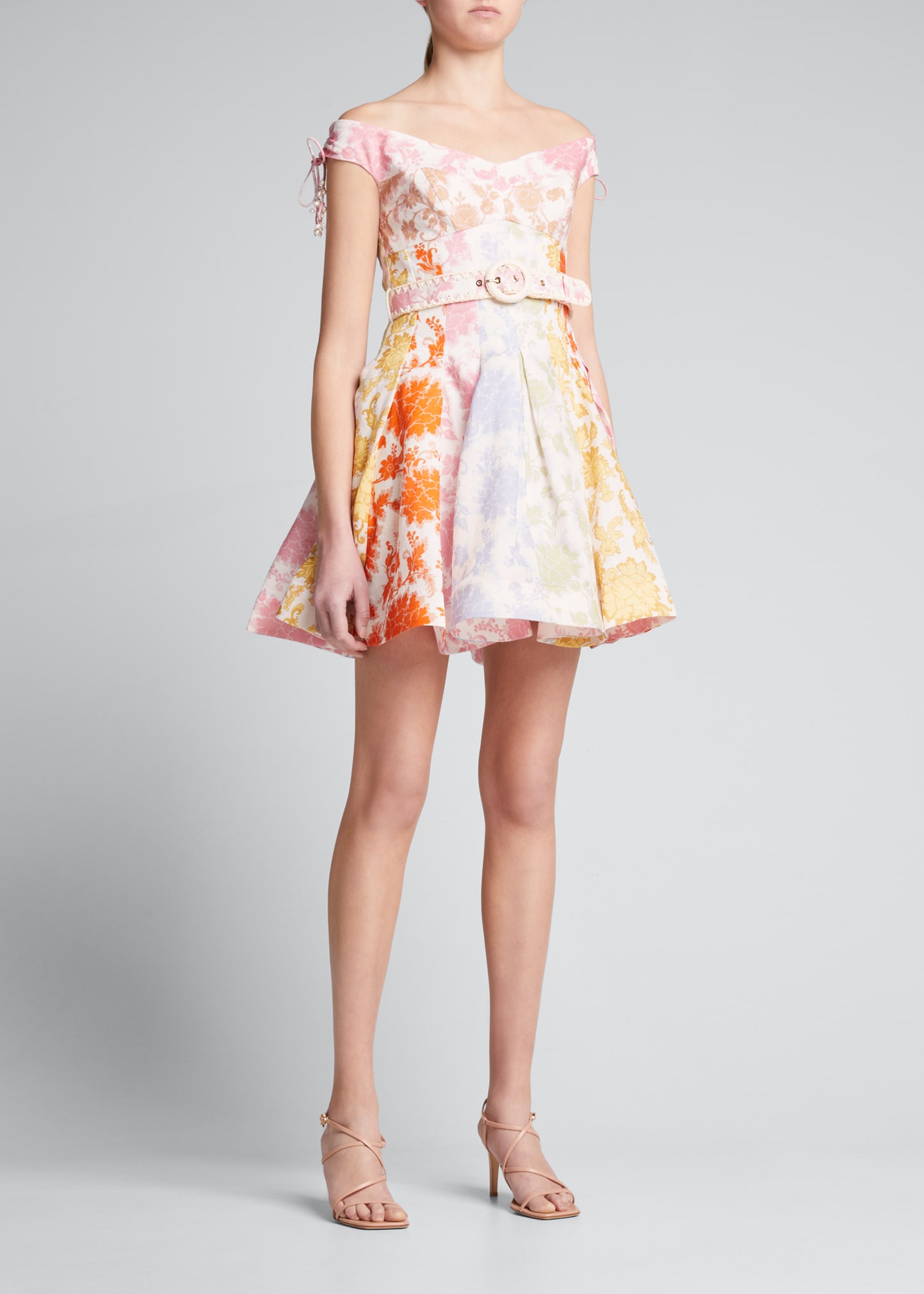 zimmermann goldie spliced short dress Zimmermann Goldie Short Dress in Spliced