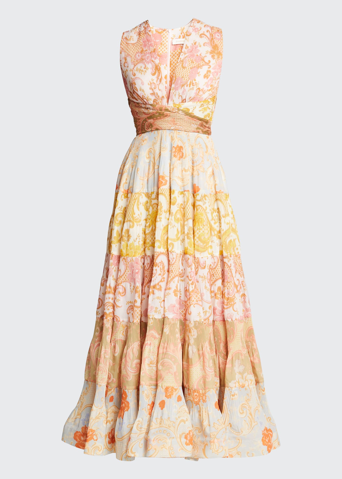 knee length dresses for ladies postcard pleated midi dress main image 1