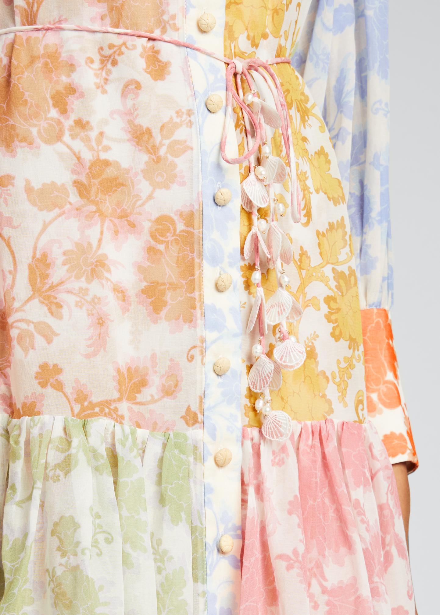 Zimmermann Postcard Lantern Mini Dress - Bergdorf Goodman