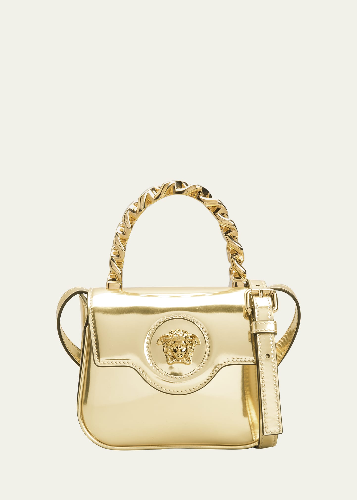 Versace Medusa Metallic Chain Crossbody Bag - Bergdorf Goodman