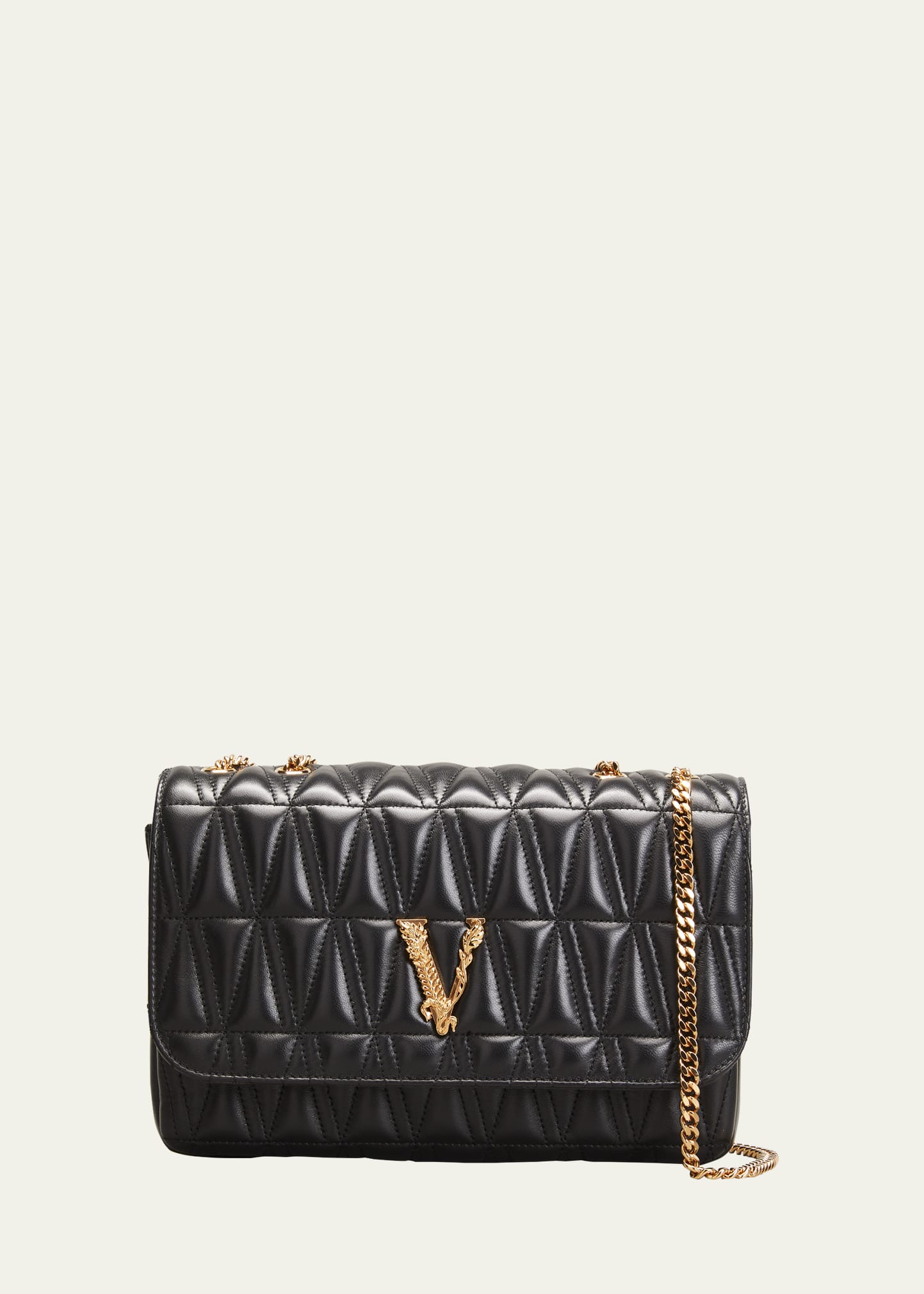 Versace Virtus Leather Tote Bag - Bergdorf Goodman