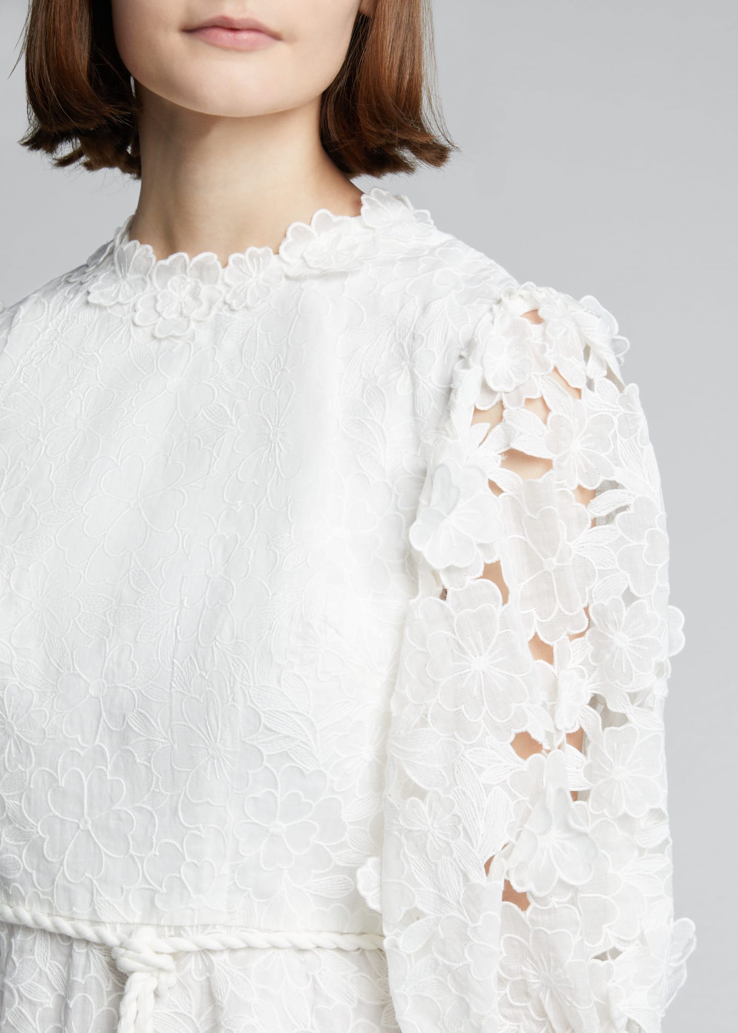 Zimmermann Lola Embroidered Midi - Bergdorf Goodman