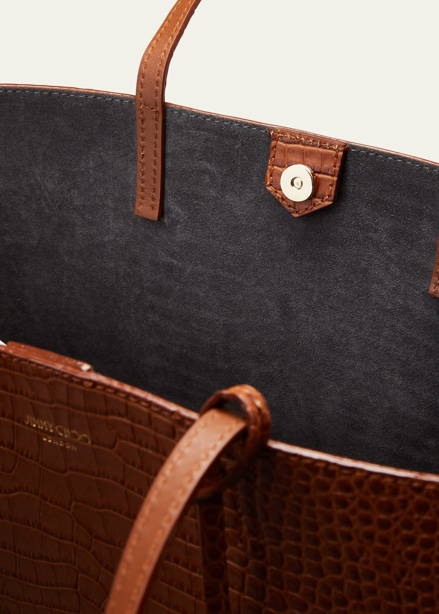 Jimmy Choo Nine2Five East-West Croc-Embossed Tote Bag - Bergdorf