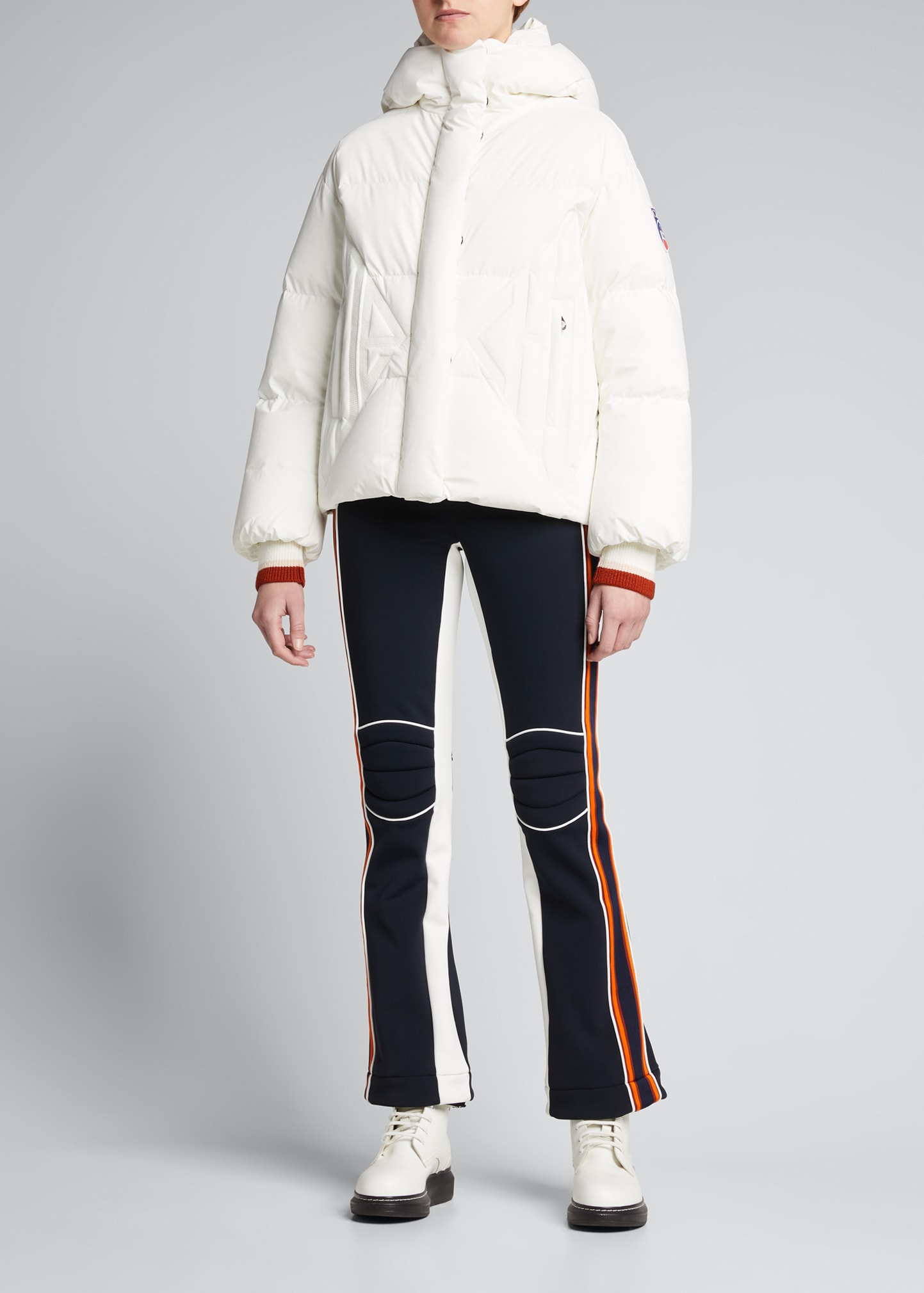 mont blanc hooded puffer jacket