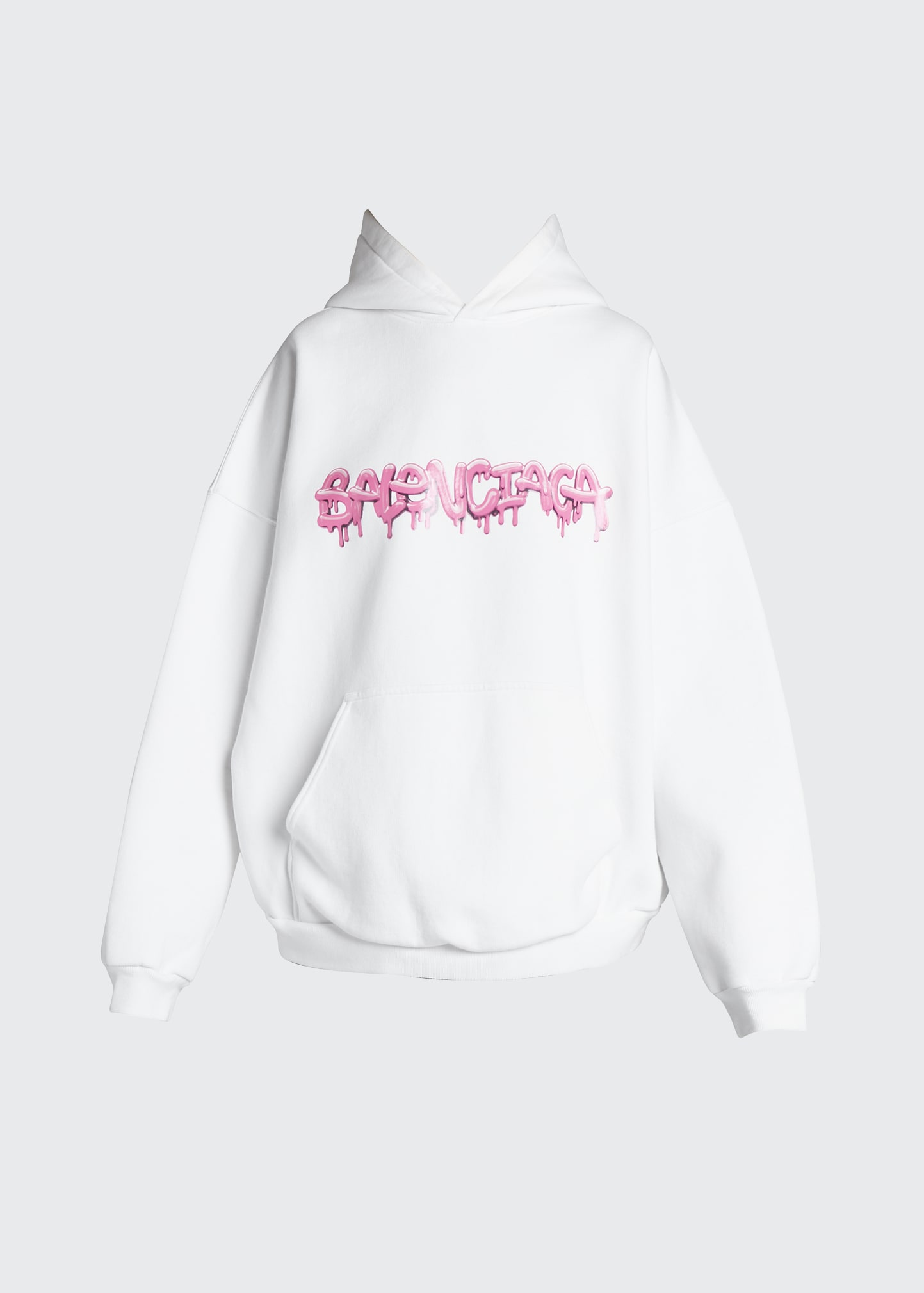 Balenciaga Slime Logo Print Wide-Fit Hoodie - Bergdorf Goodman