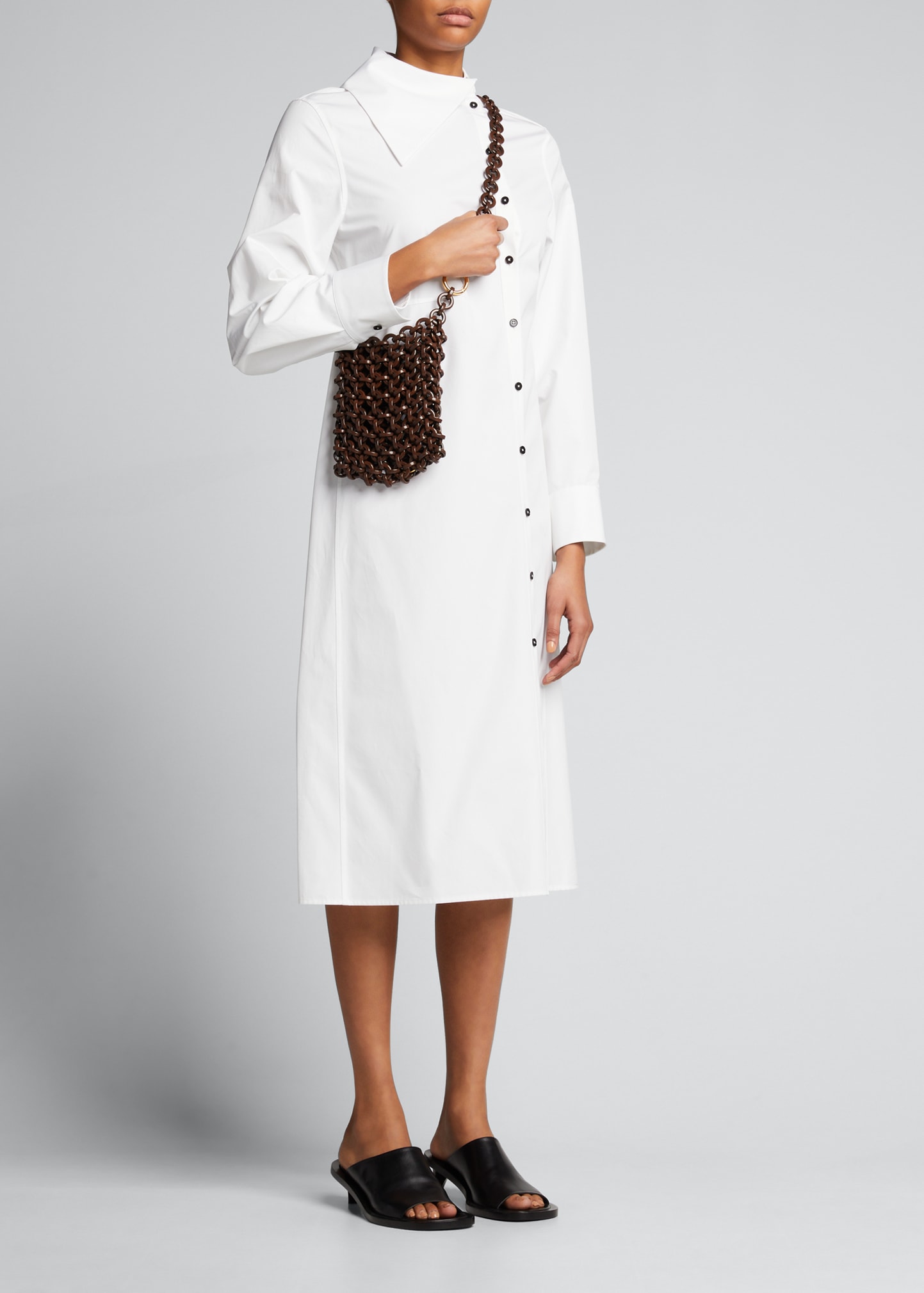 Jil Sander Small Link Ring Plexiglass Crossbody Bag - Bergdorf Goodman