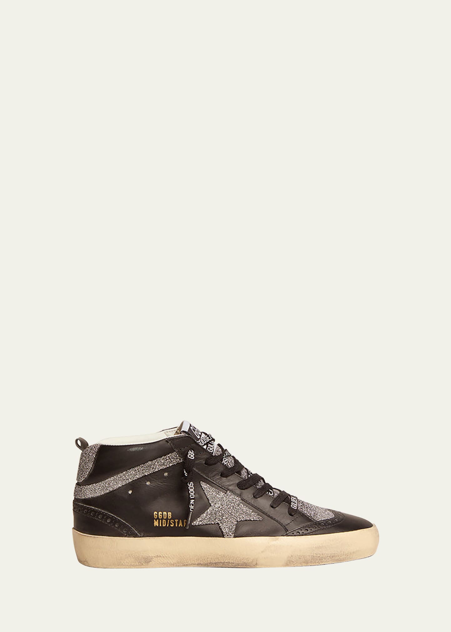 Golden Goose Mid Star Leather Upper Crystal Tongue Star Wave And 