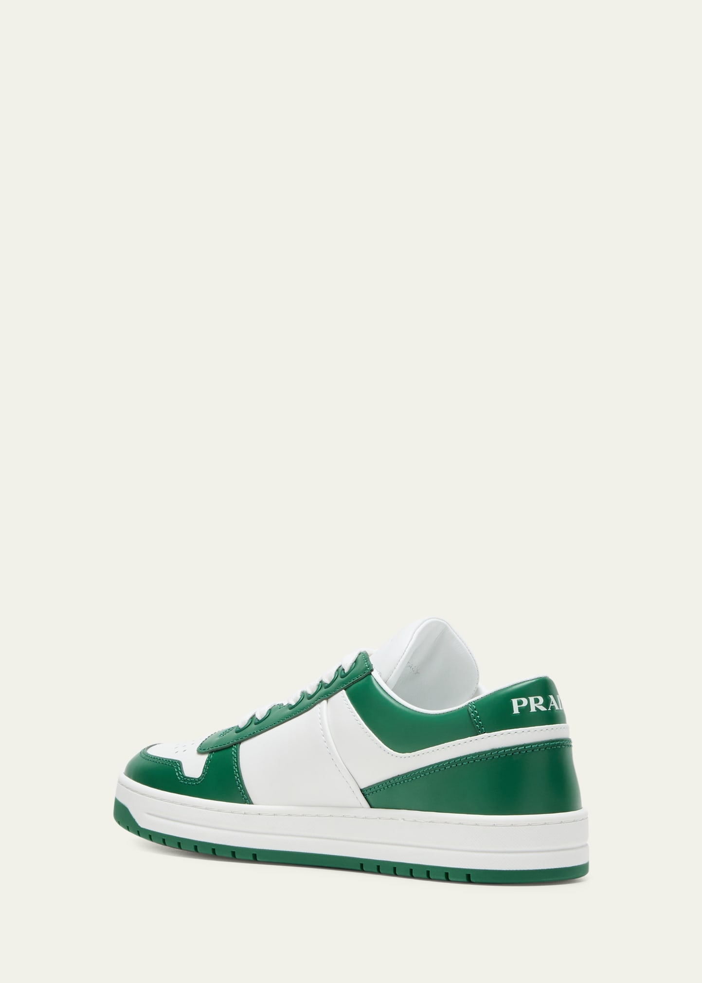 Prada Bicolor Leather Low-Top Court Sneakers - Bergdorf Goodman