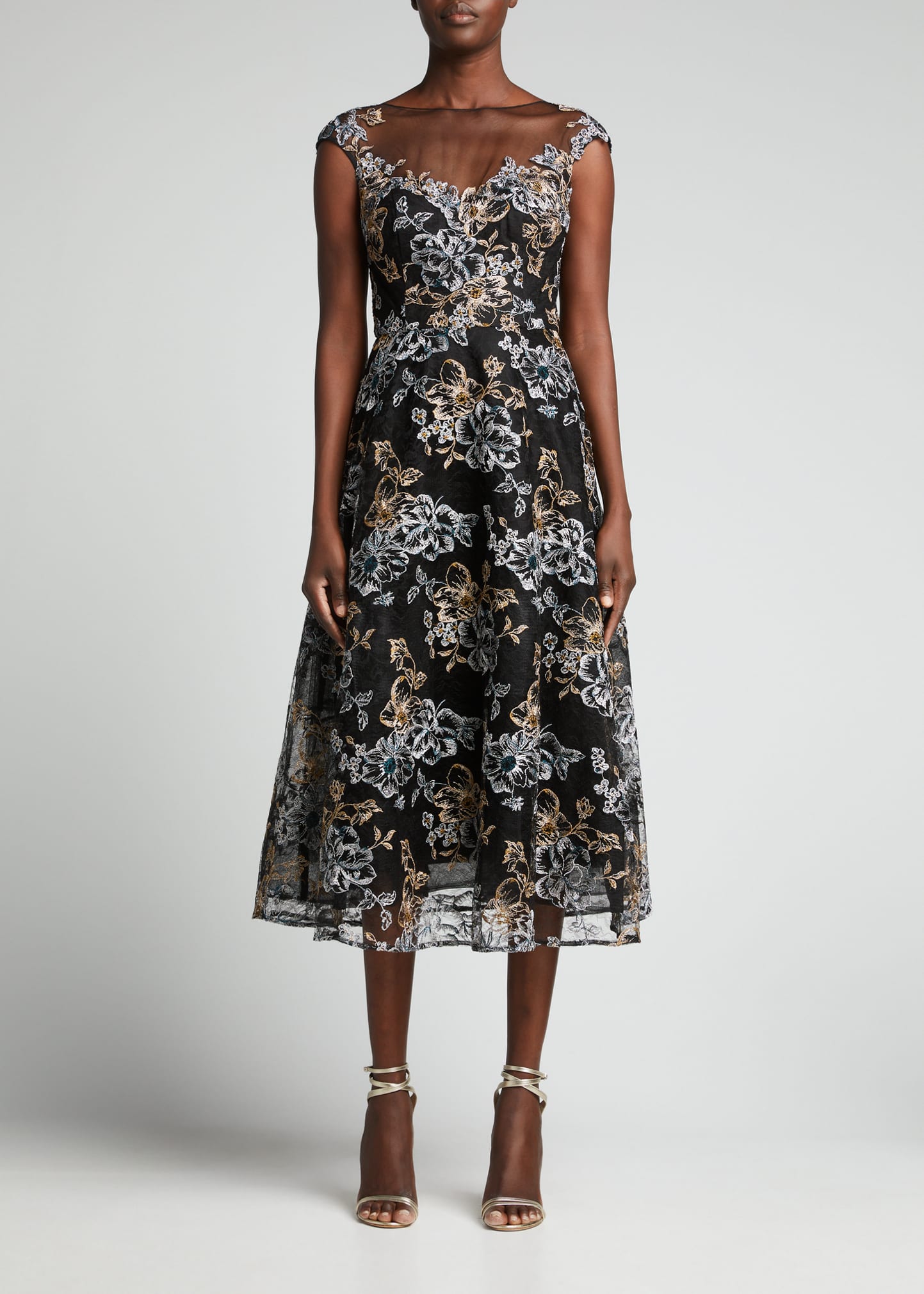 Cap Sleeve Fitted Dress