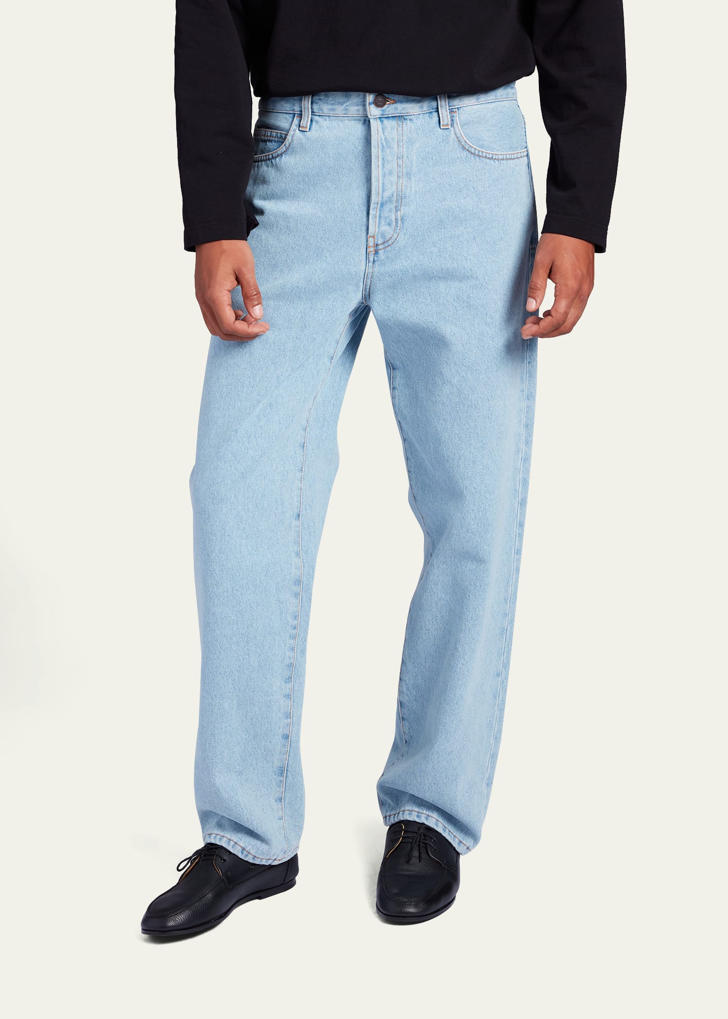 THE ROW Men's Morton Straight-Leg Jeans - Bergdorf Goodman