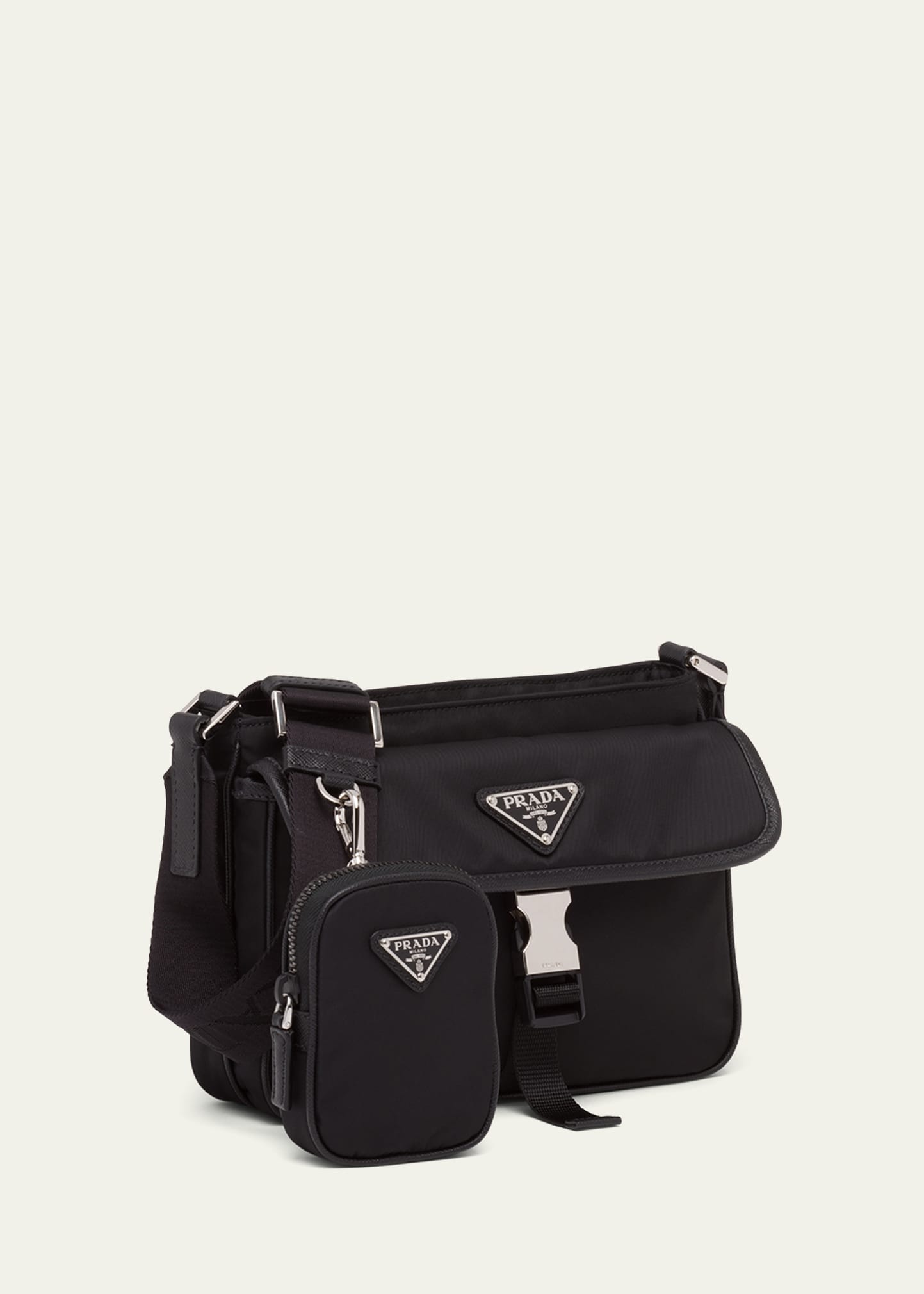 Prada Men's Nylon Crossbody Bag - Bergdorf Goodman