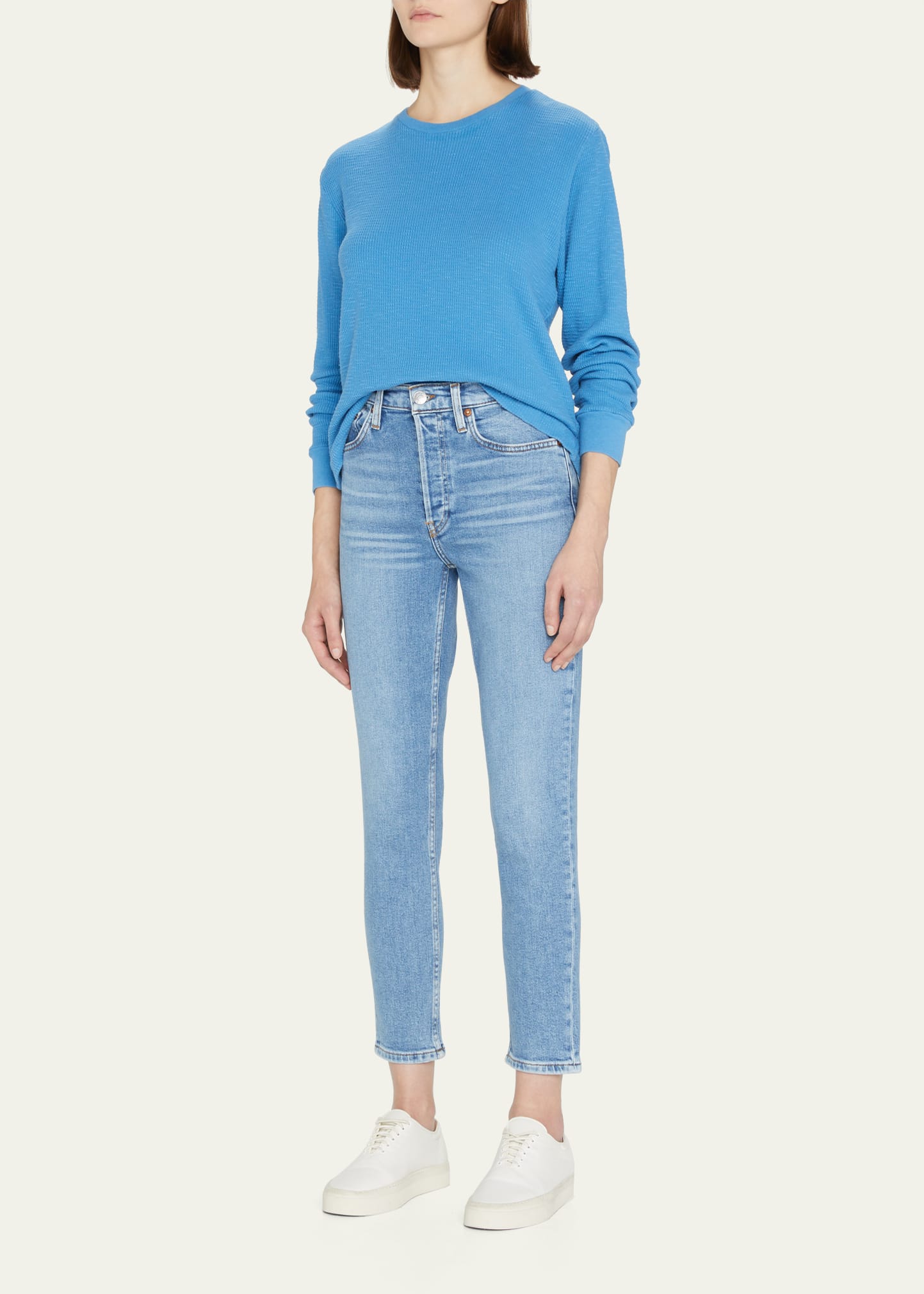 zw premium loose fit jeans in harmony blue