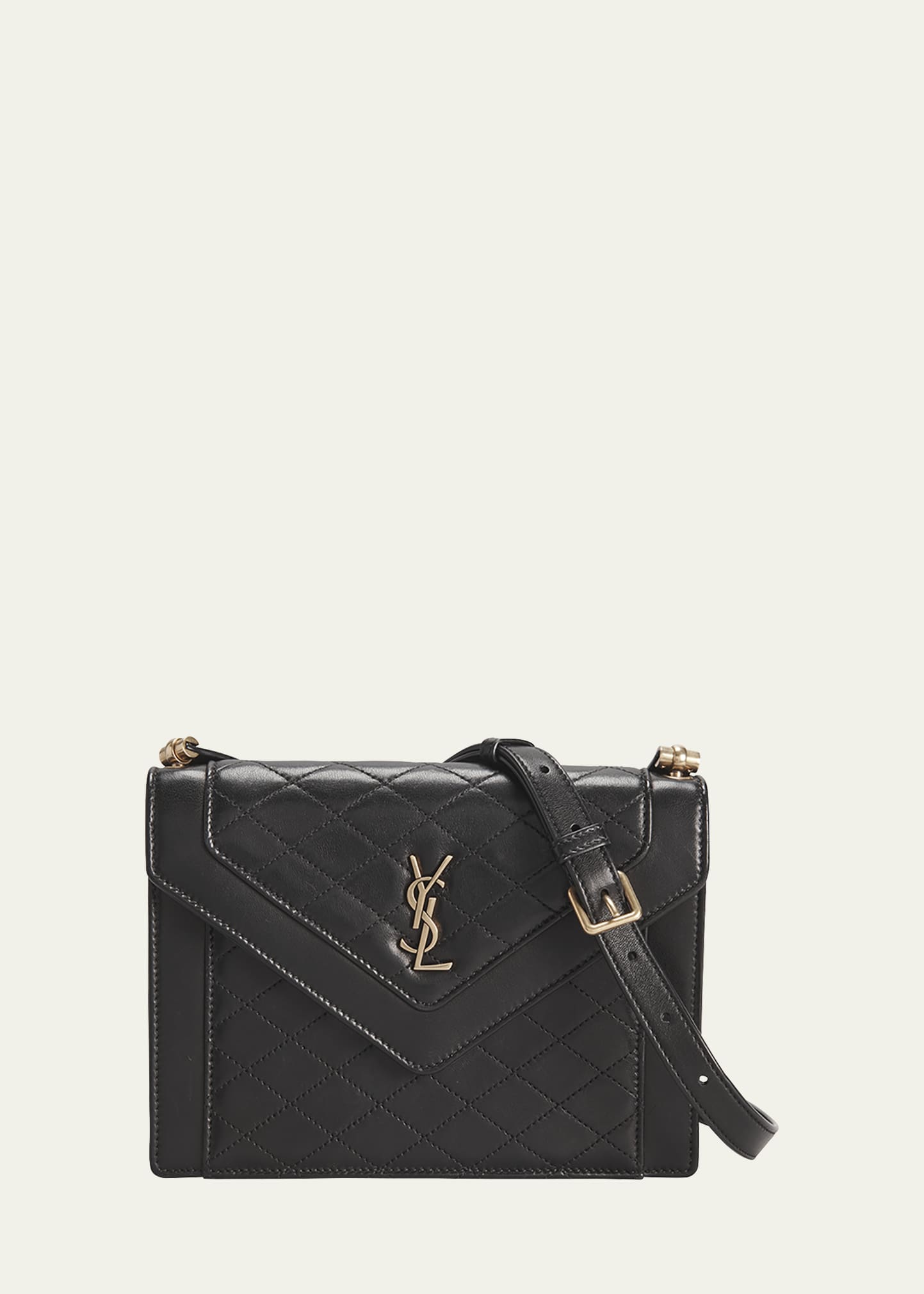 Saint Laurent Gaby Mini Flap YSL Shoulder Bag in Quilted Smooth Leather Bergdorf Goodman