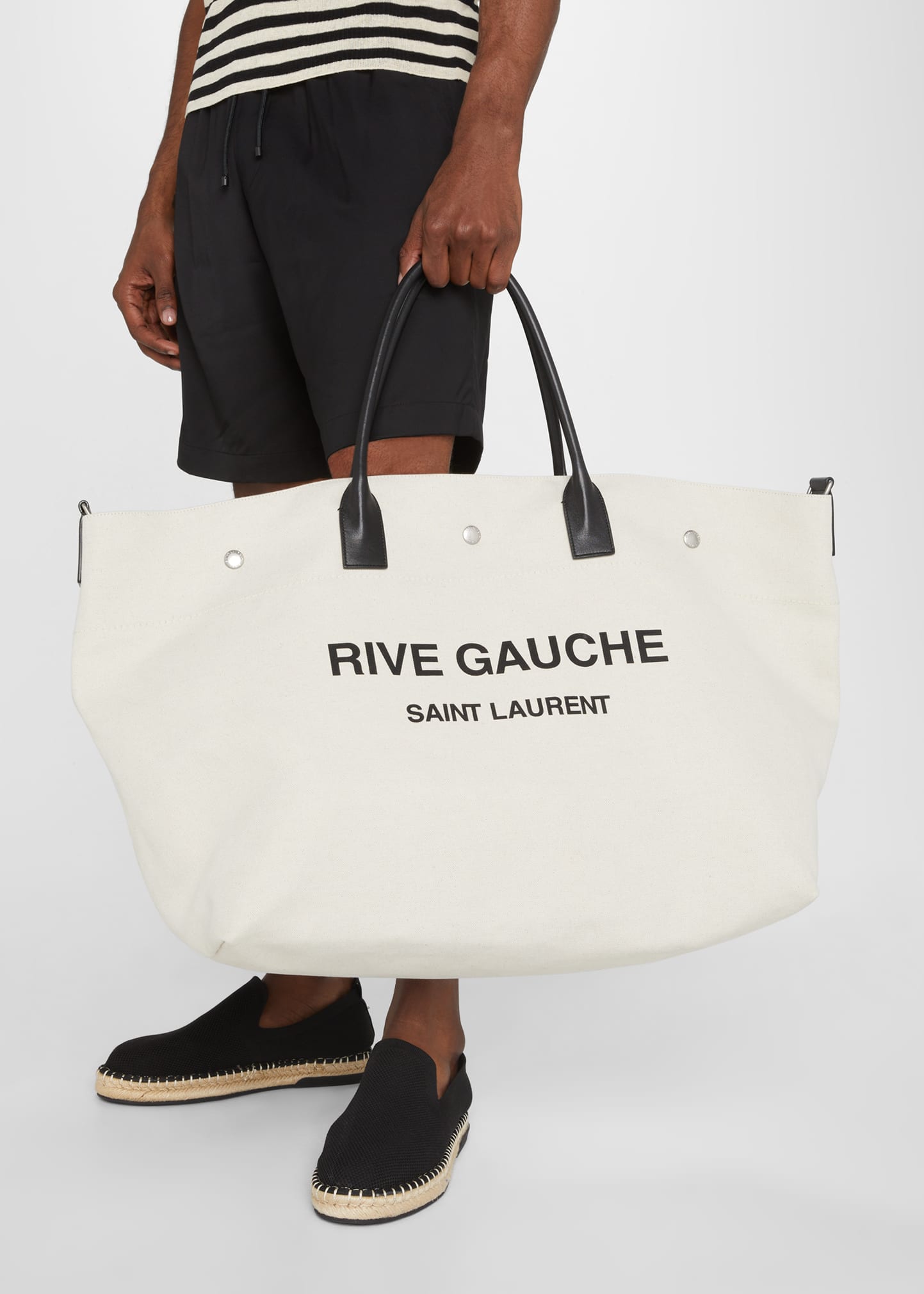SAINT LAURENT RIVE GAUCHE トートバッグ Saint Laurent Rive Gauche Tote Bag | Neutrals | FARFETCH