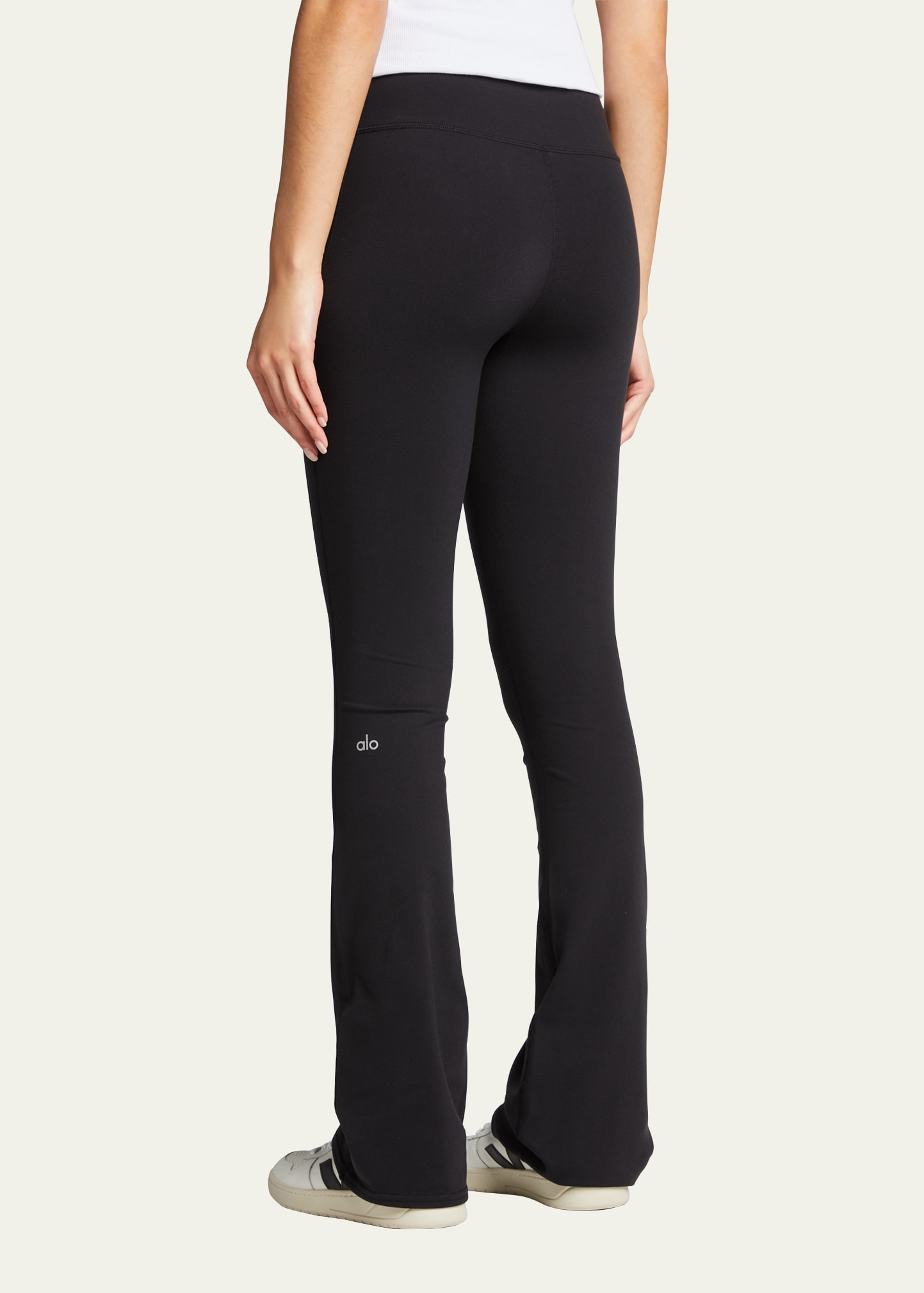 Zylioo Lange legging, yogabroek voor dames, lang, extra lang, ondoorzichtig, bootcut leggings, tall/extra tall, fitnessbroek, bootleg jazzpants, bruin, M Extra Tall