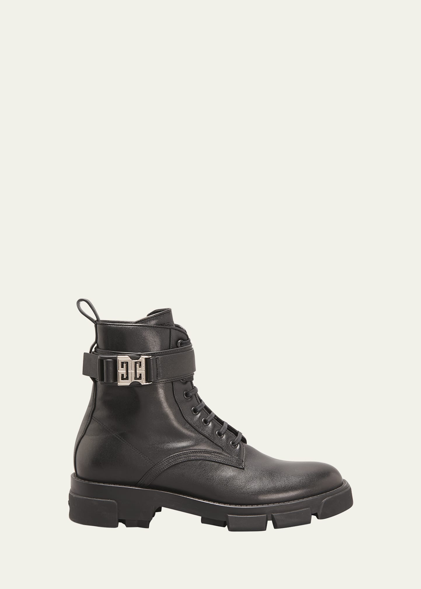 Givenchy Men's Terra Leather Lace-Up Combat Boots - Bergdorf
