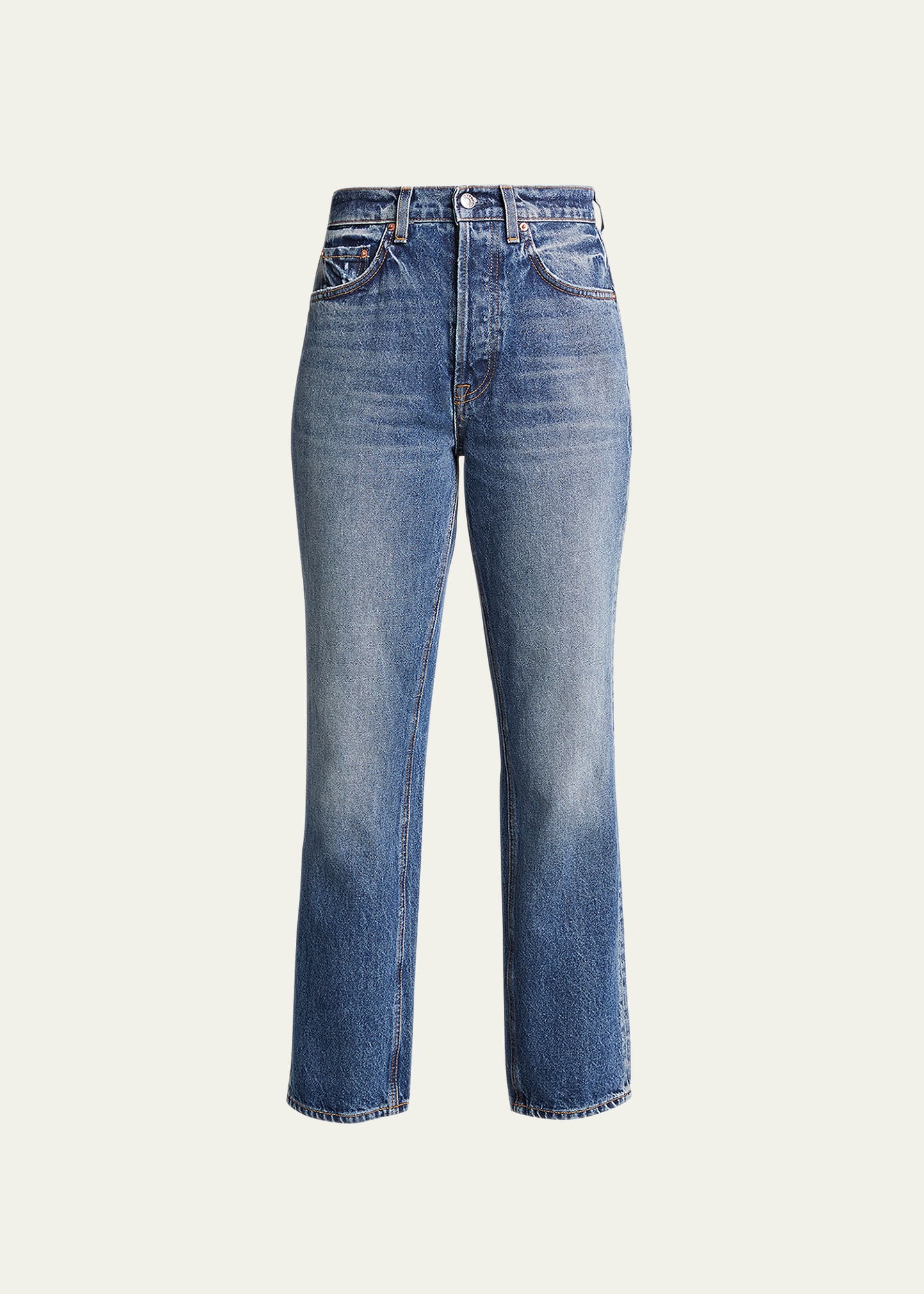 GRLFRND Cassidy High-Rise Straight Jeans - Bergdorf Goodman