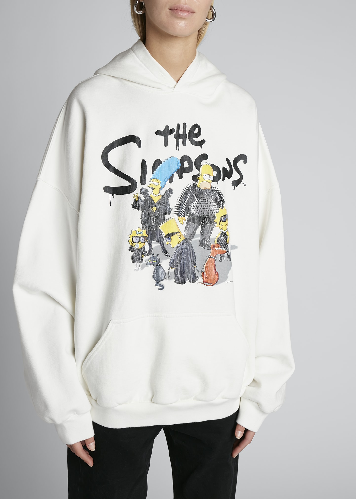 ■鑑定可■希少 バレンシアガ x The Simpsons パーカー フーディ Balenciaga x The Simpsons™ Graphic Wide Fit Hoodie