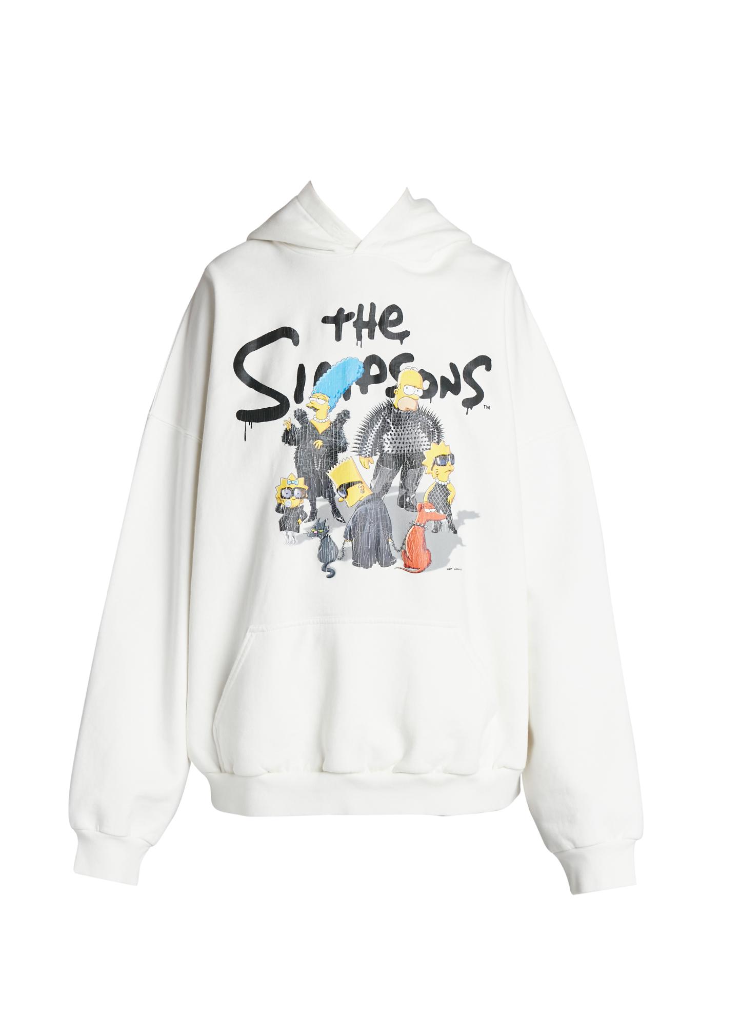Balenciaga x The Simpsons™ Graphic Wide Fit Hoodie - Bergdorf Goodman