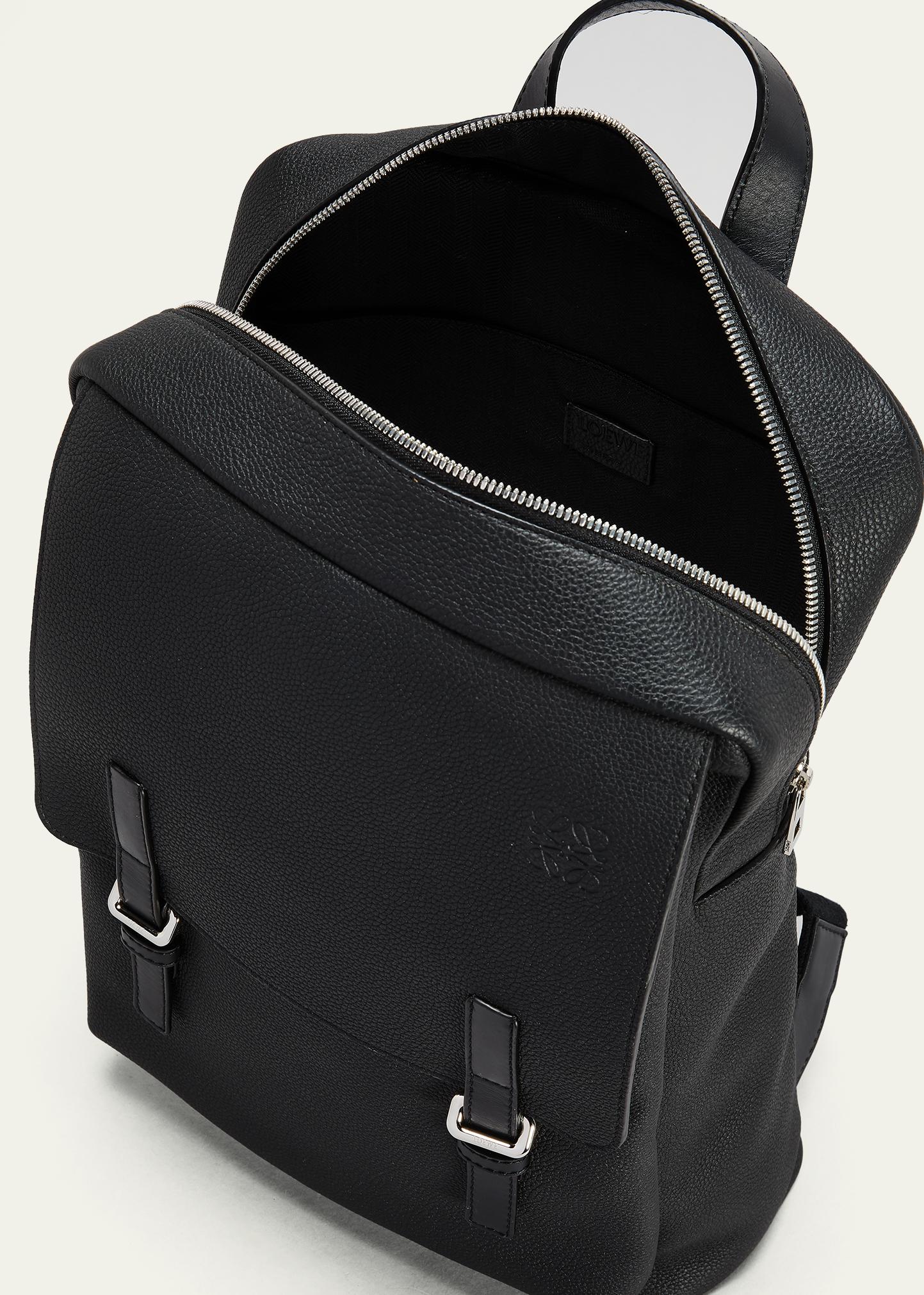 LOEWE Men's Soft Grained Leather Military Backpack - Bergdorf Goodman