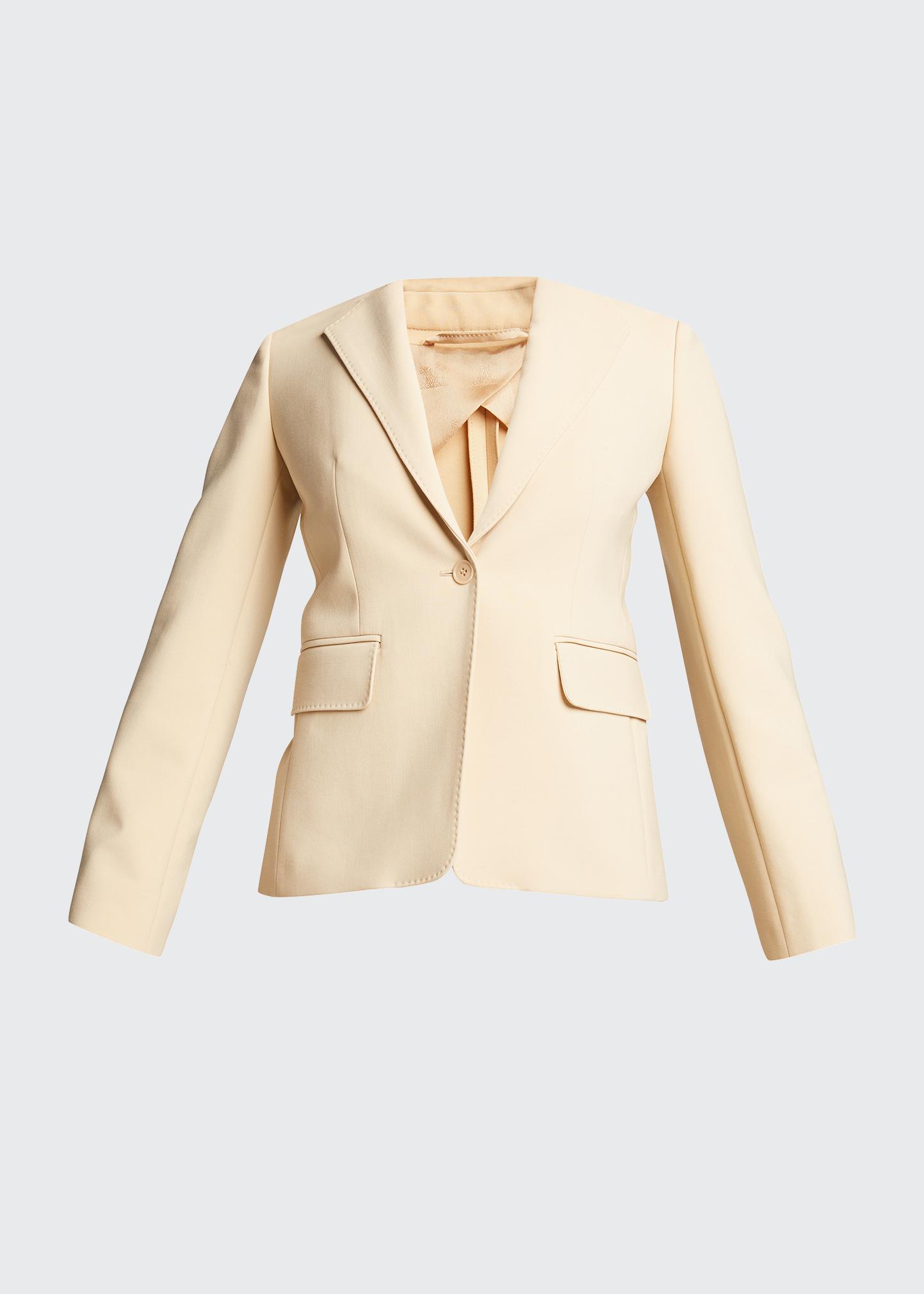 アウター（レディース） MAX MARA ALARICO ペプラム バック ブレザー 