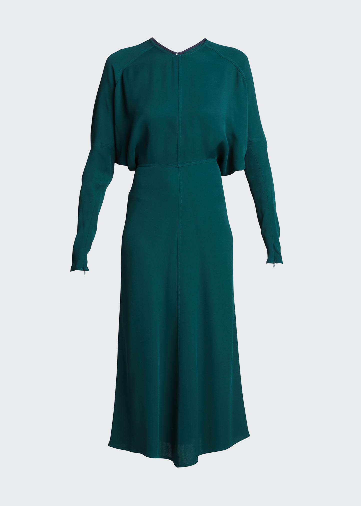 Victoria Beckham Cady Dolman Long-Sleeve Midi Dress - Bergdorf Goodman