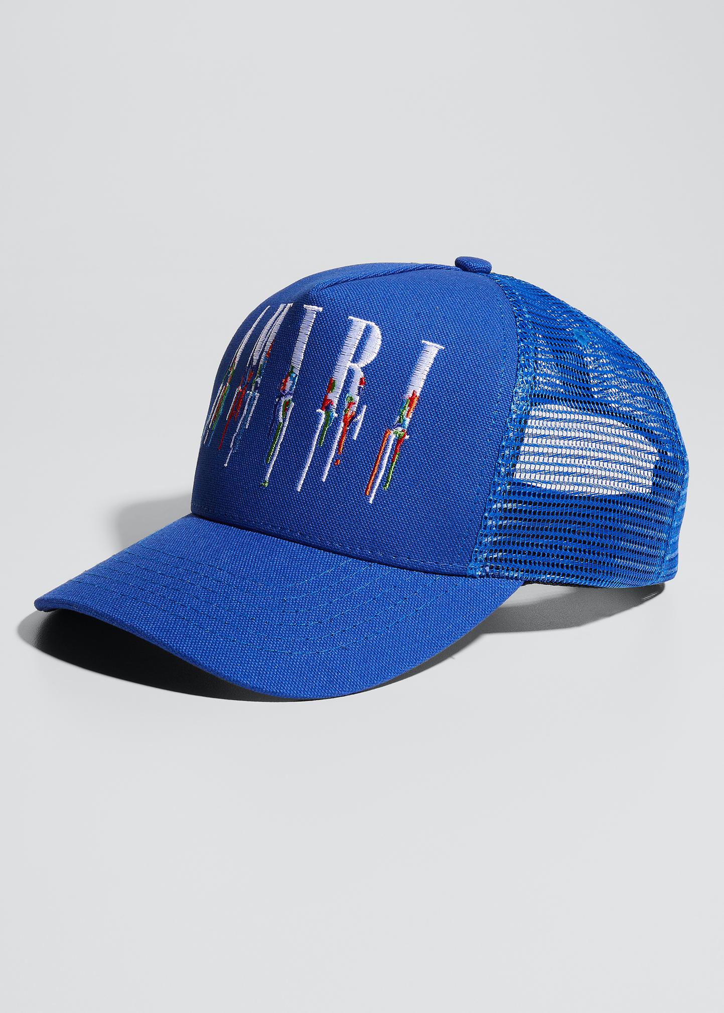 Amiri Men's Paint Drip Core Logo Trucker Hat - Bergdorf Goodman