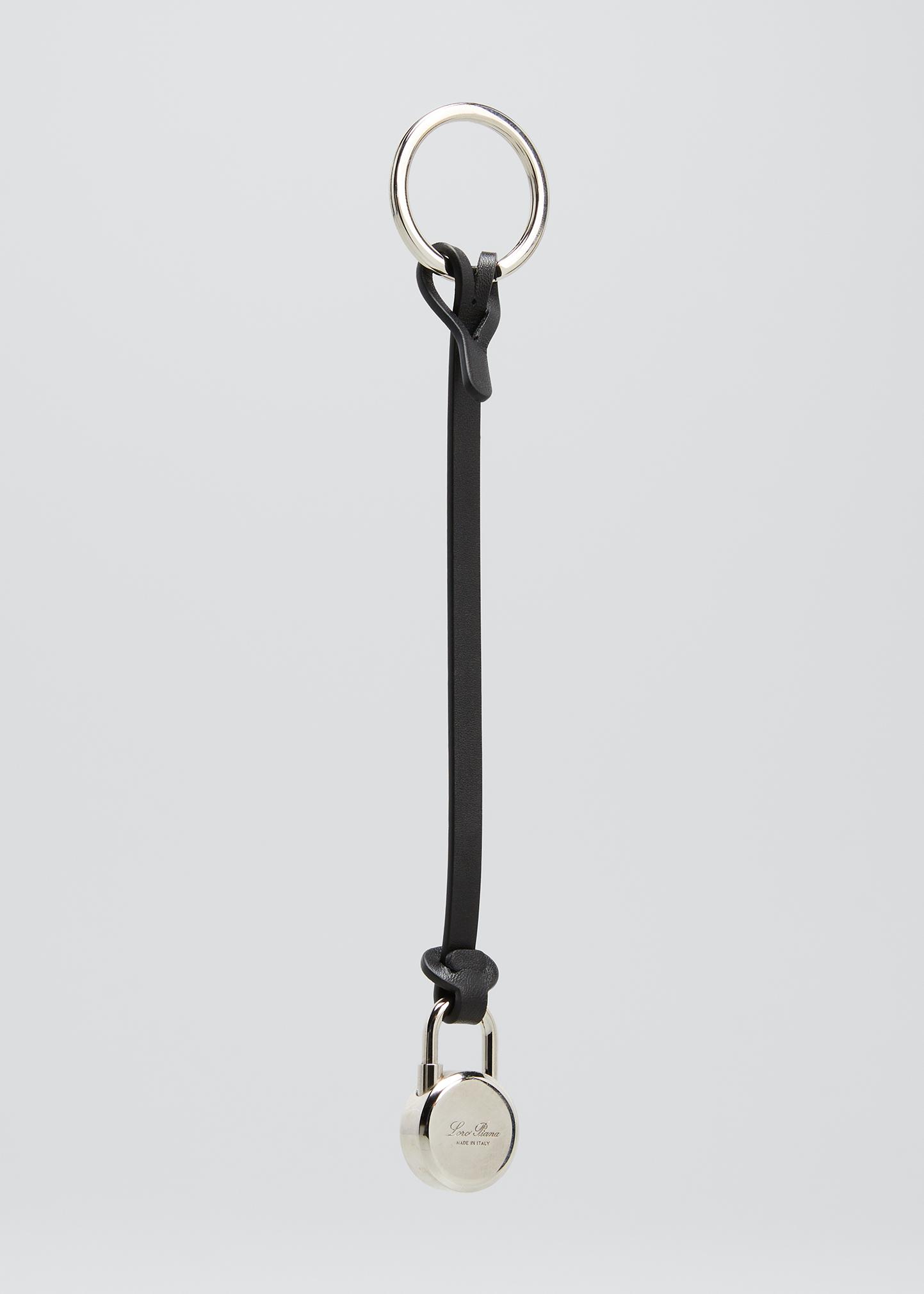 Loro Piana Padlock Logo Leather Charm - Bergdorf Goodman