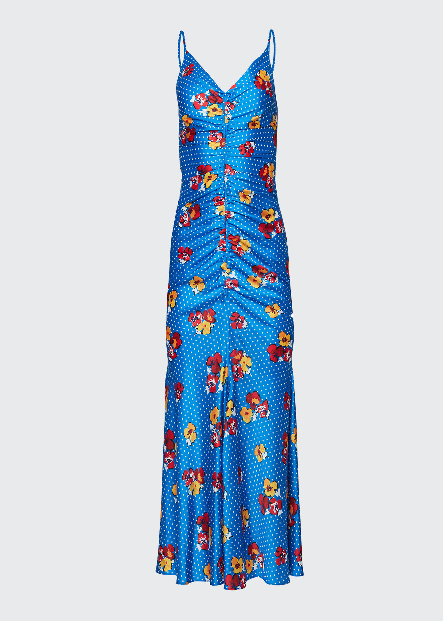 statement midi dress Valerissa – Bold abstract statement – Puff sleeve midi dress