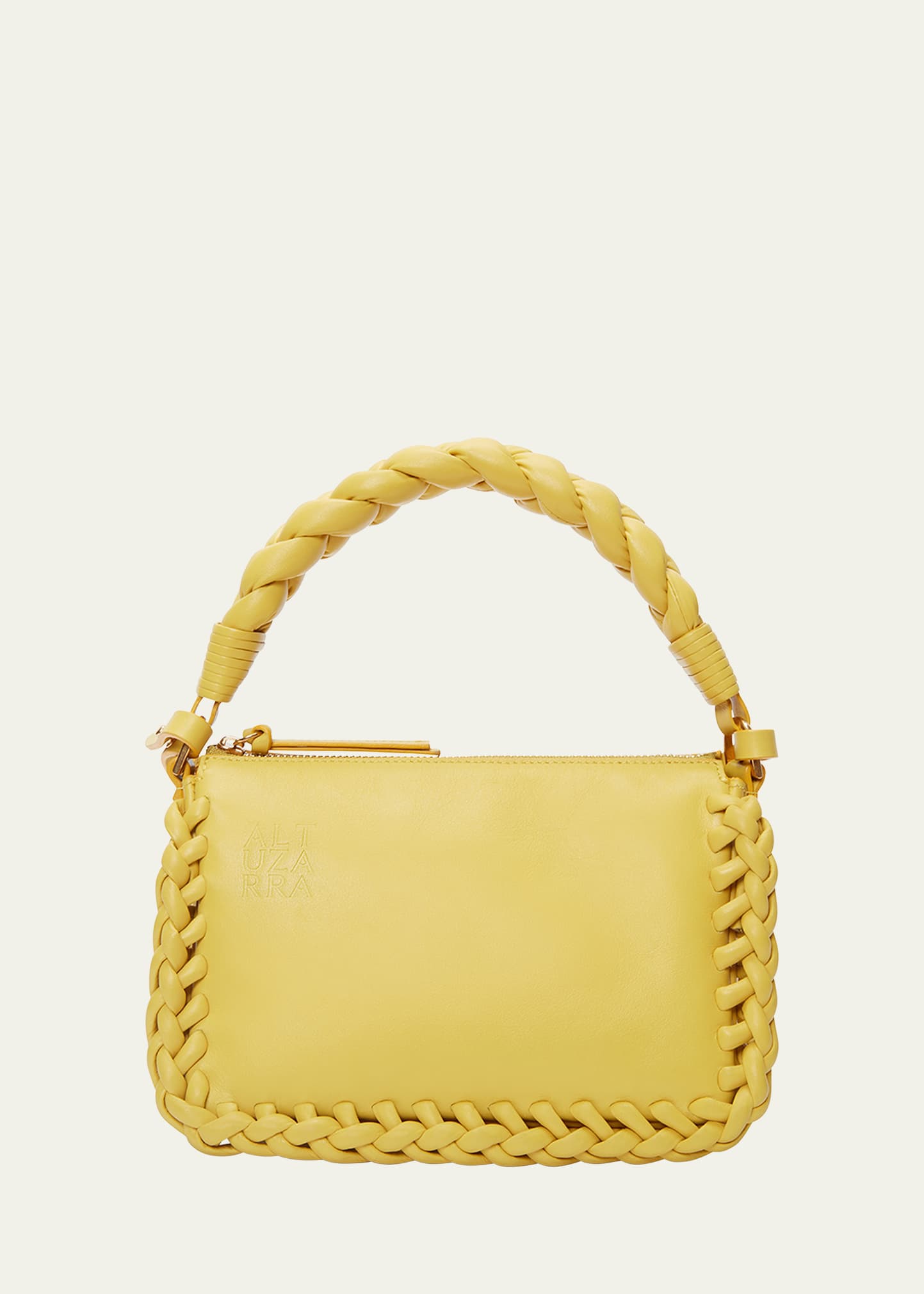 Altuzarra Small Braided Leather Top-Handle Bag