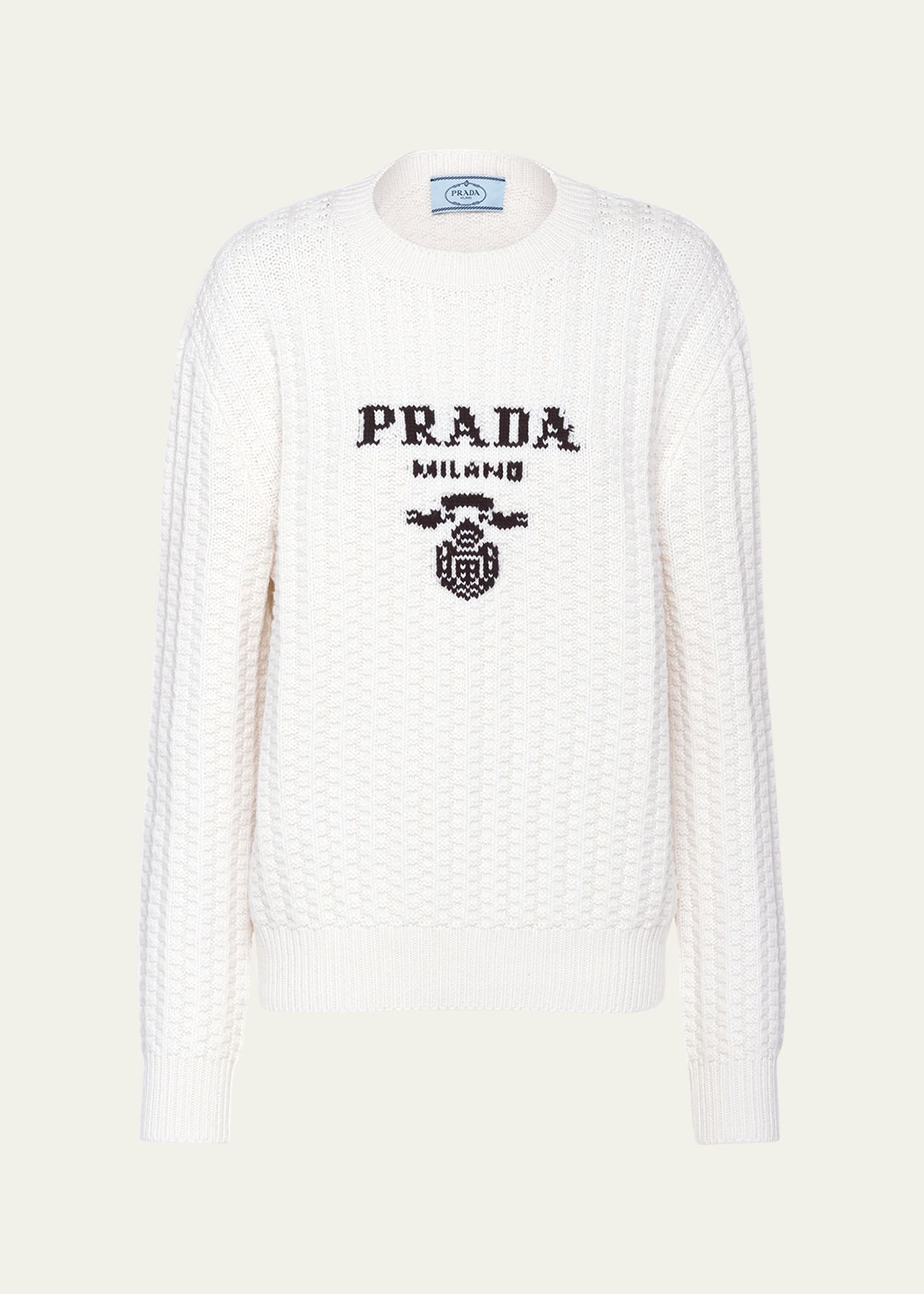 Prada Prada Logo Cashmere Knit Sweater - Bergdorf Goodman