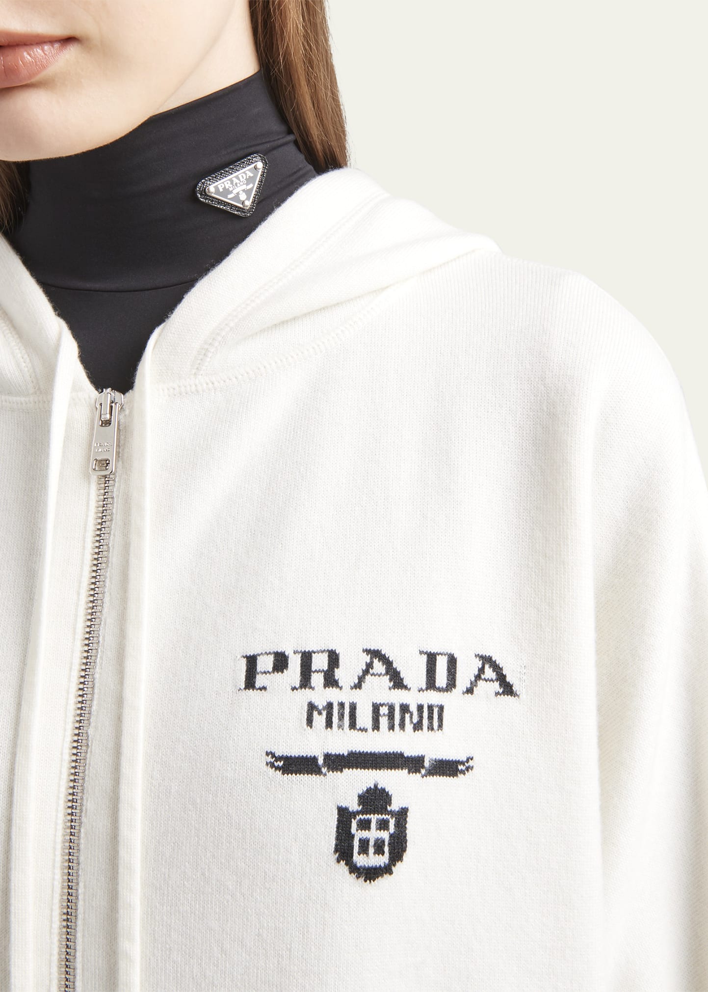 トップス 00s Prada archive zip hoodie Parker 00s Prada Zipped Hoodie (S) – Stocked Vintage