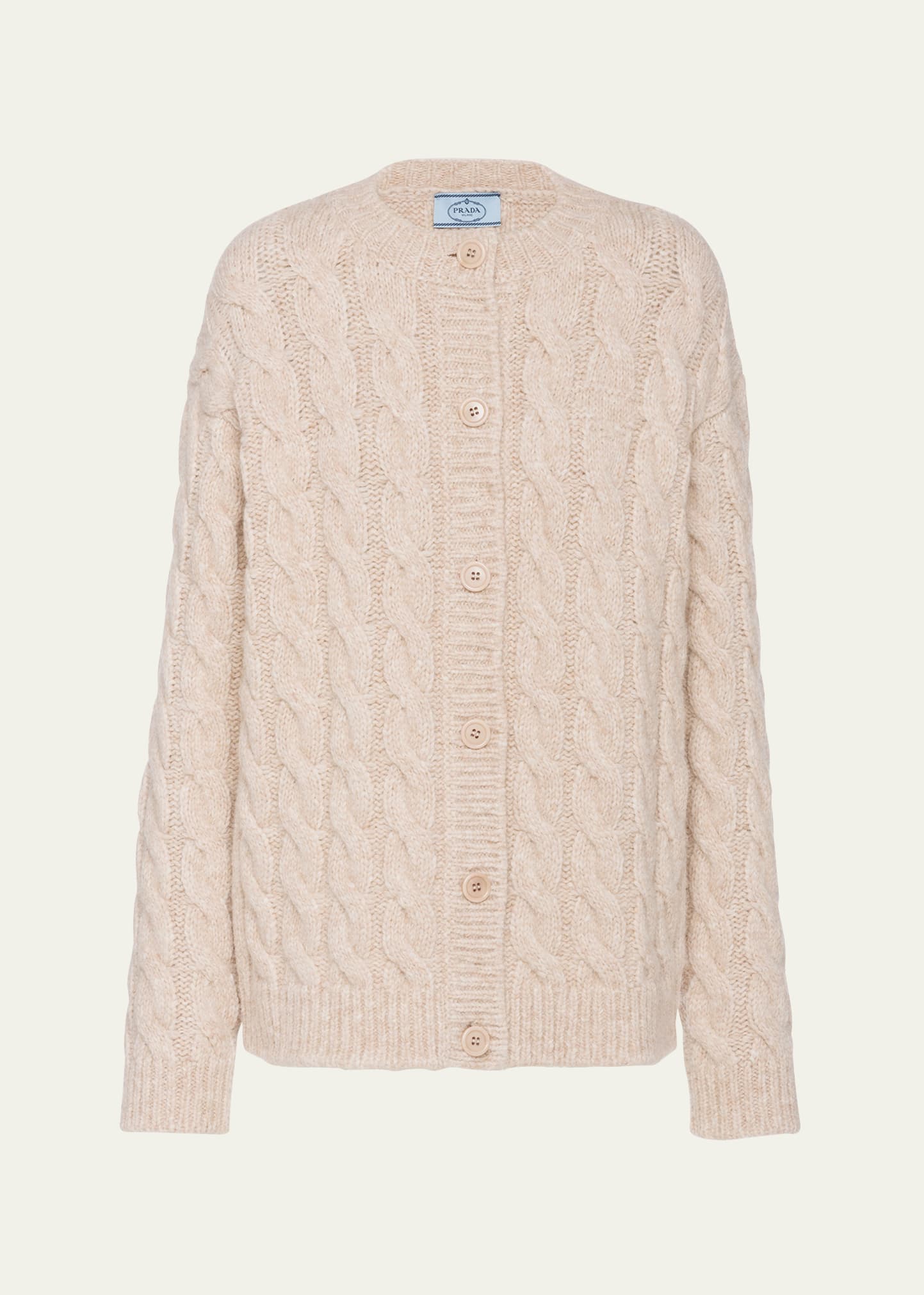 注目の福袋！ Prada Braided Wool Cardigan - Bergdorf Goodman トップス