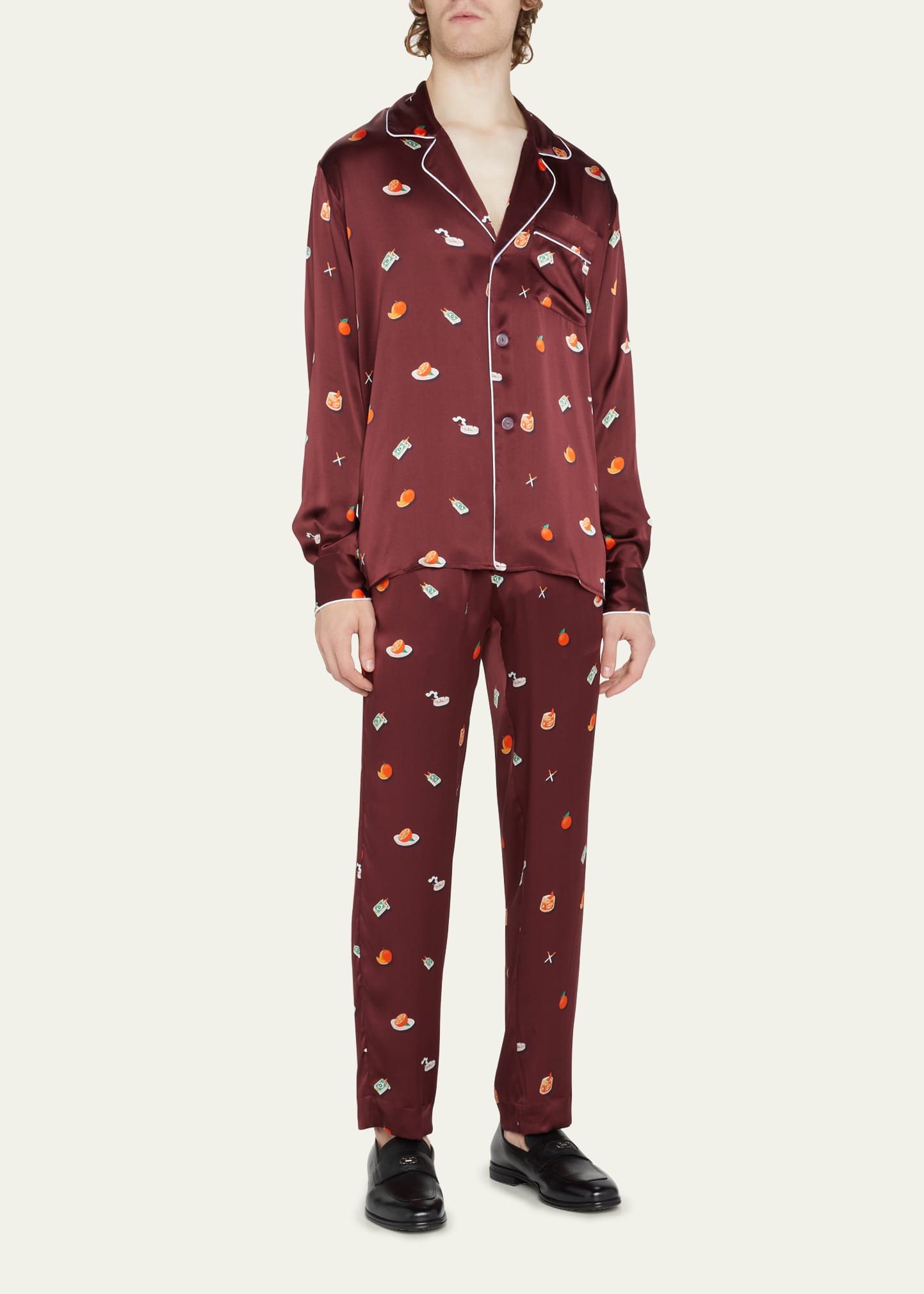 Louis Vuitton Silk Pajama Set