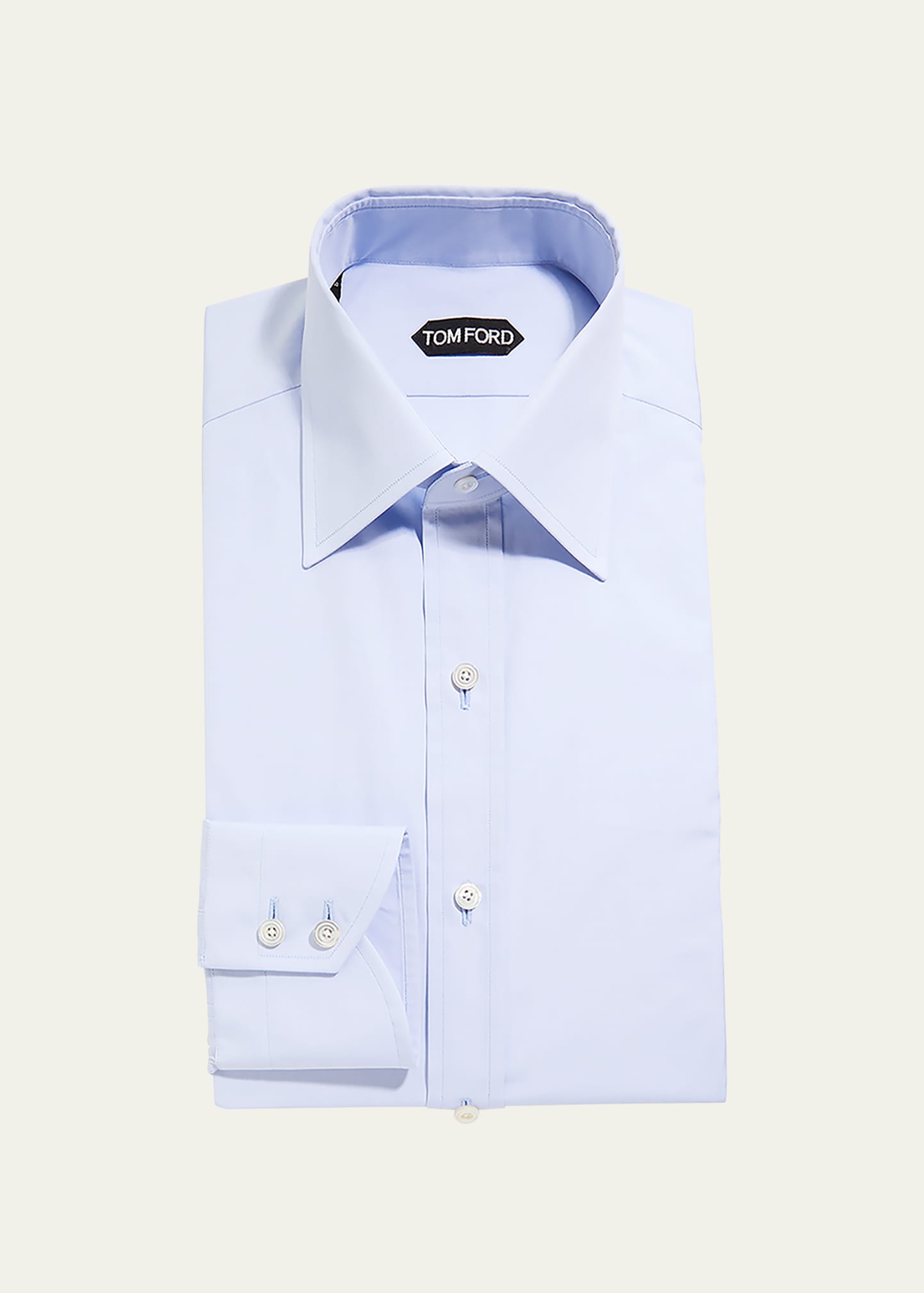 TOM FORD Men's Solid Point Collar Dress Shirt - Bergdorf Goodman
