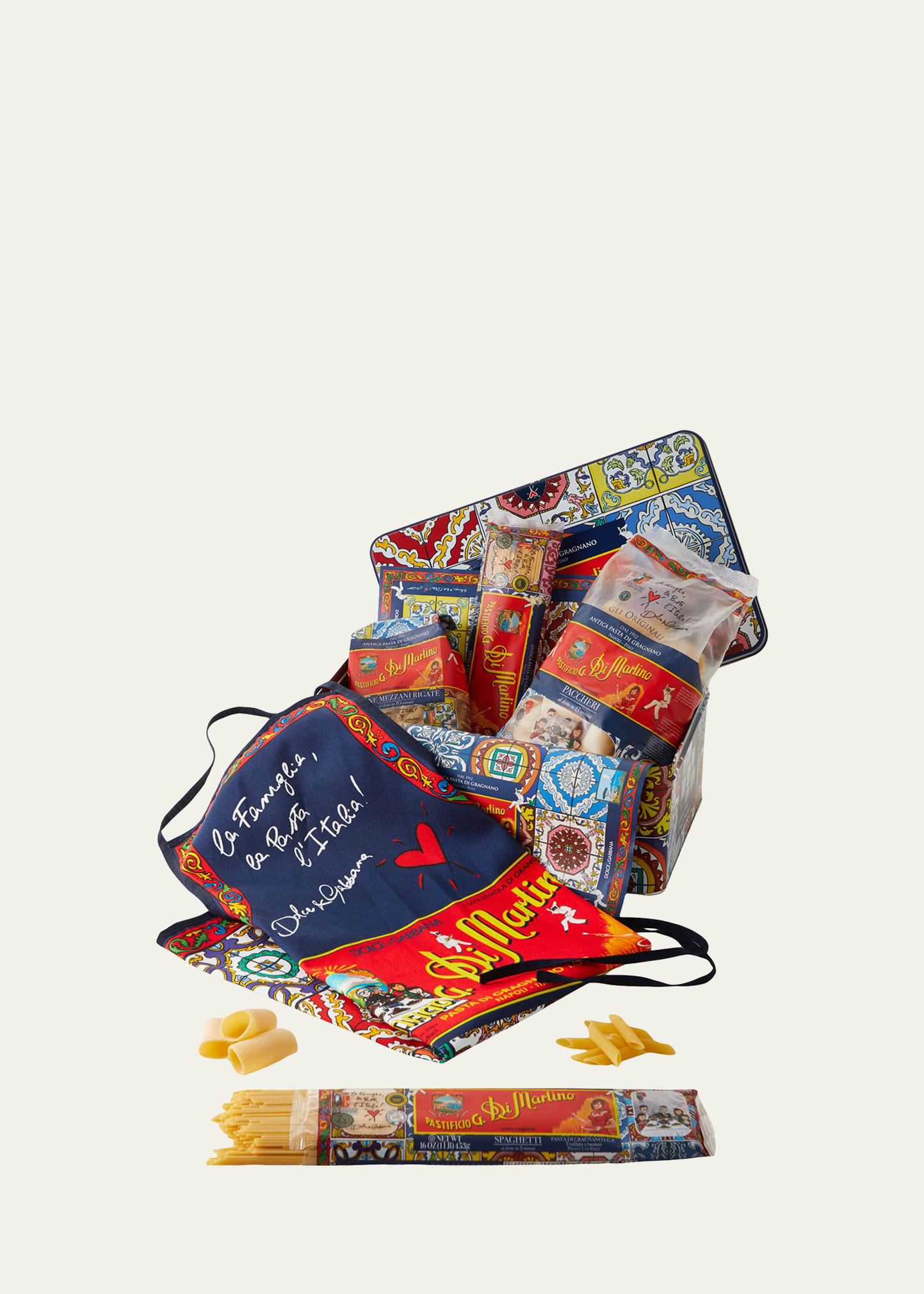 Di Martino Dolce&Gabbana Pasta & Apron Tin Box Set - Bergdorf Goodman