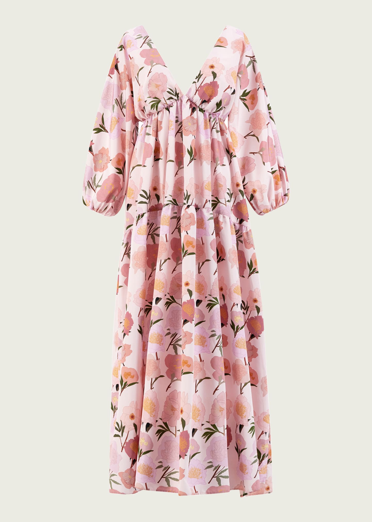 BERNADETTE Blossom-Print Maxi Dress - Bergdorf Goodman
