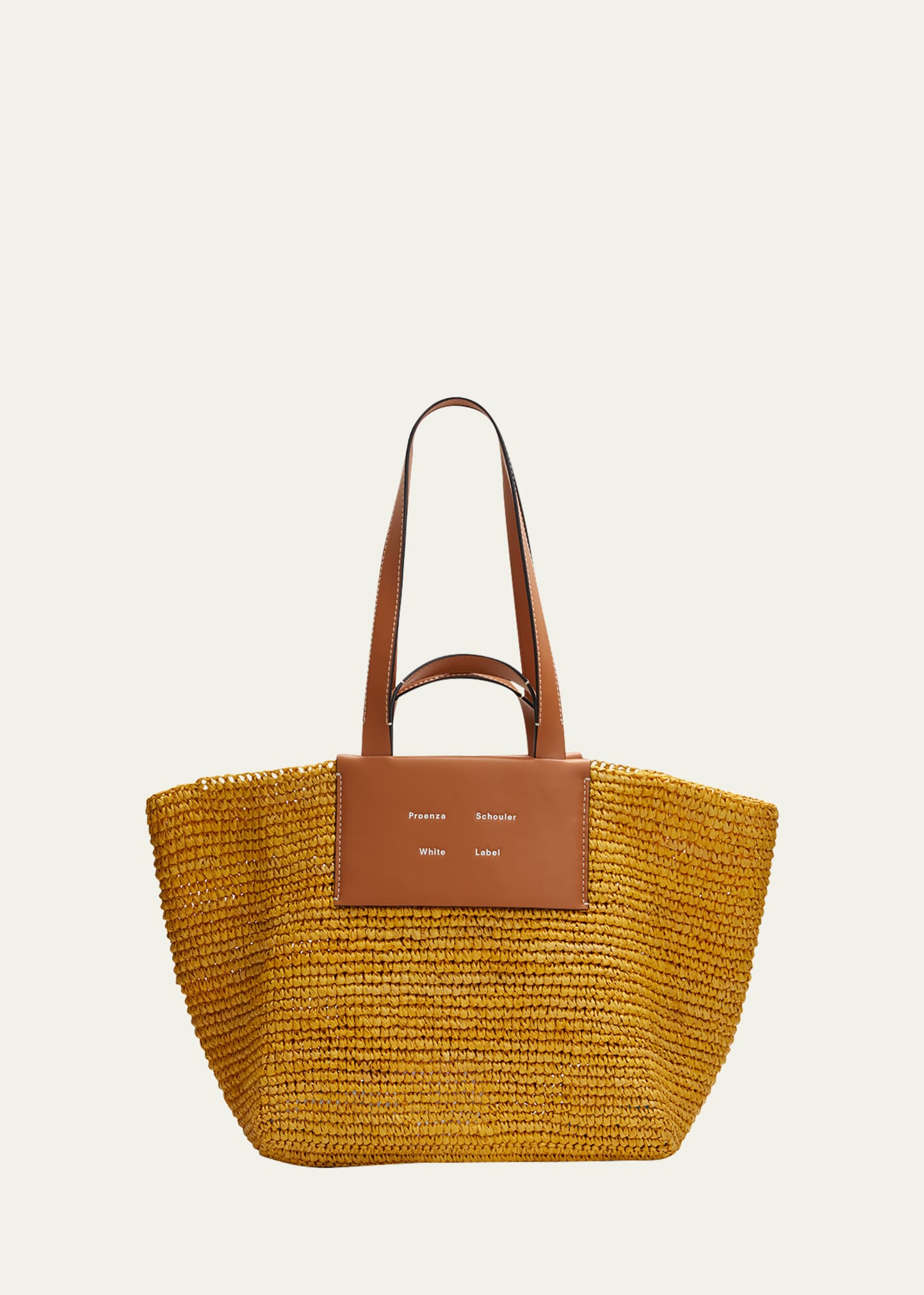 Proenza Schouler White Label Morris Large Raffia Tote Bag