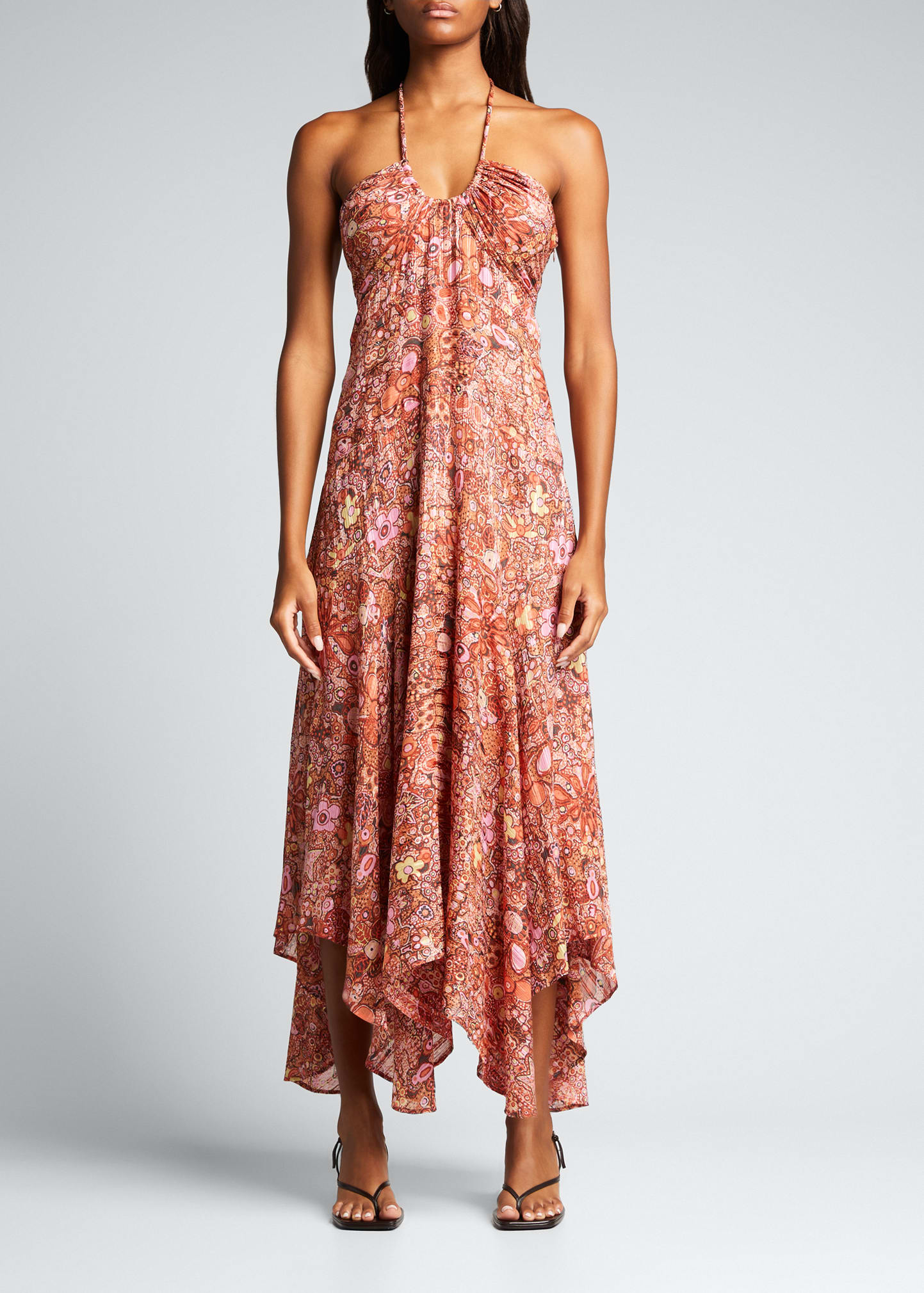 A.L.C. Amina Handkerchief Halter Dress - Bergdorf Goodman