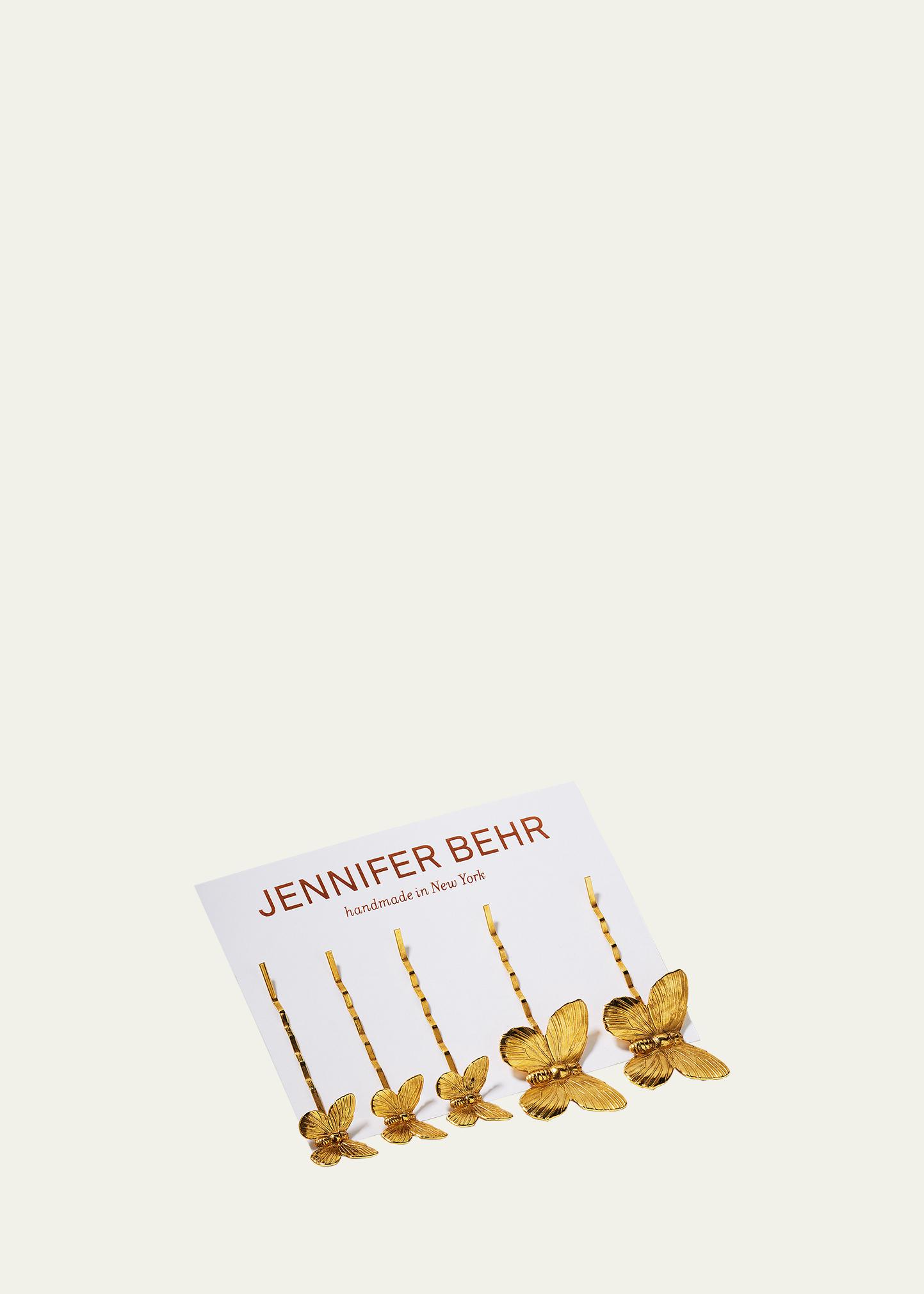 Jennifer Behr Pippa Butterfly Bobby Pins, Set of 5 - Bergdorf Goodman