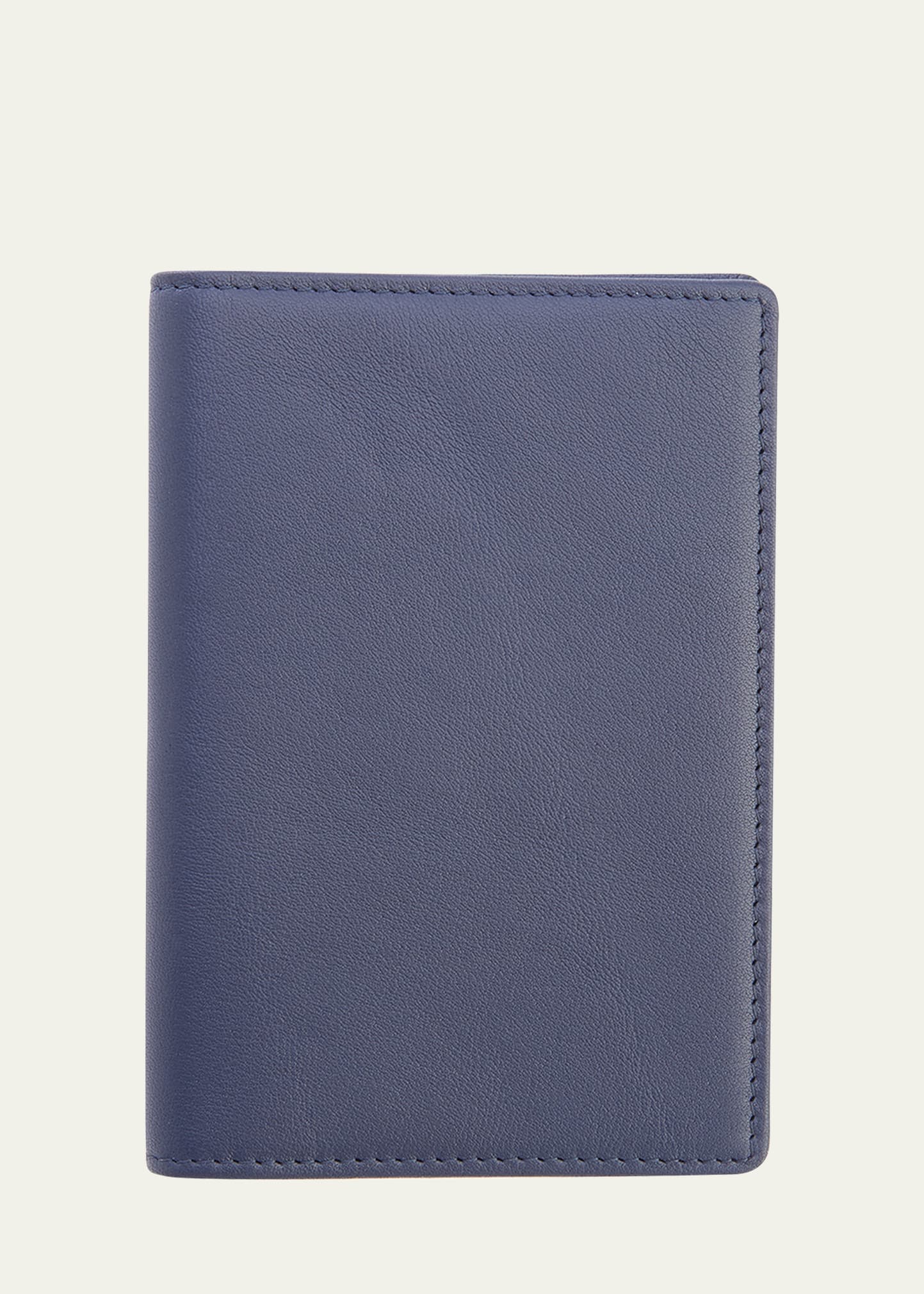 ROYCE New York Personalized Leather RFID-Blocking Passport Wallet with Vaccine Card Pocket