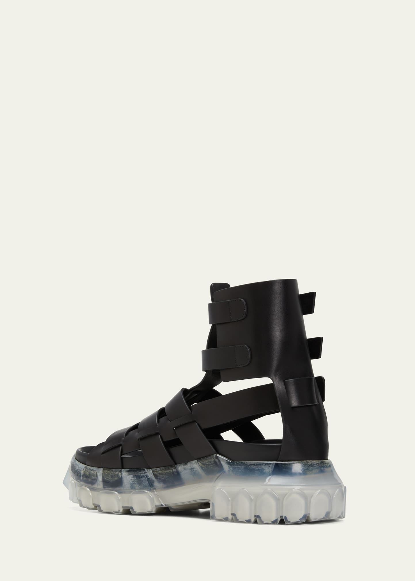 Rick Owens Leather Hiking Tractor Gladiator Sandals - Bergdorf Goodman