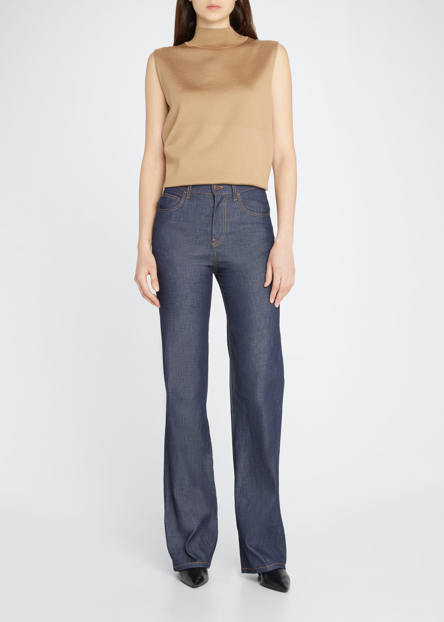 THE ROW Montes Straight Leg Jeans Bergdorf Goodman