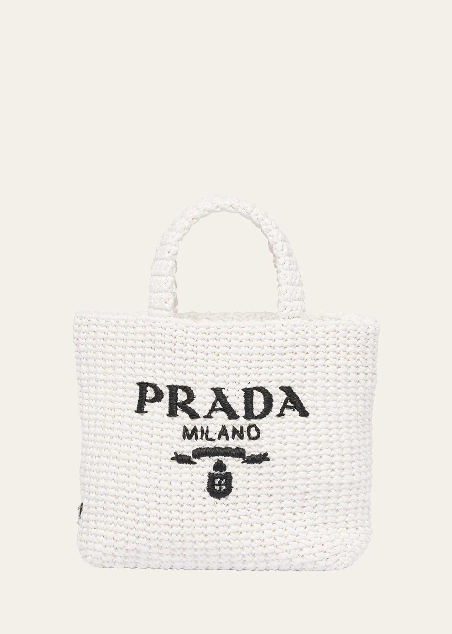 Prada Small Crochet Tote Bag - Bergdorf Goodman