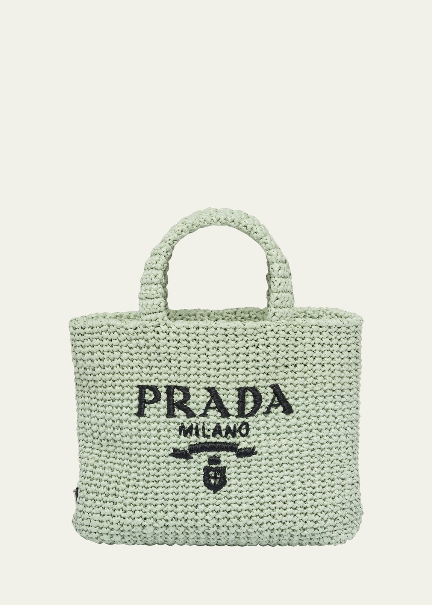トートバッグ PRADA | Woven fabric crochet tote bag Prada Medium Woven Fabric Crochet Tote Bag | Saks Fifth Avenue