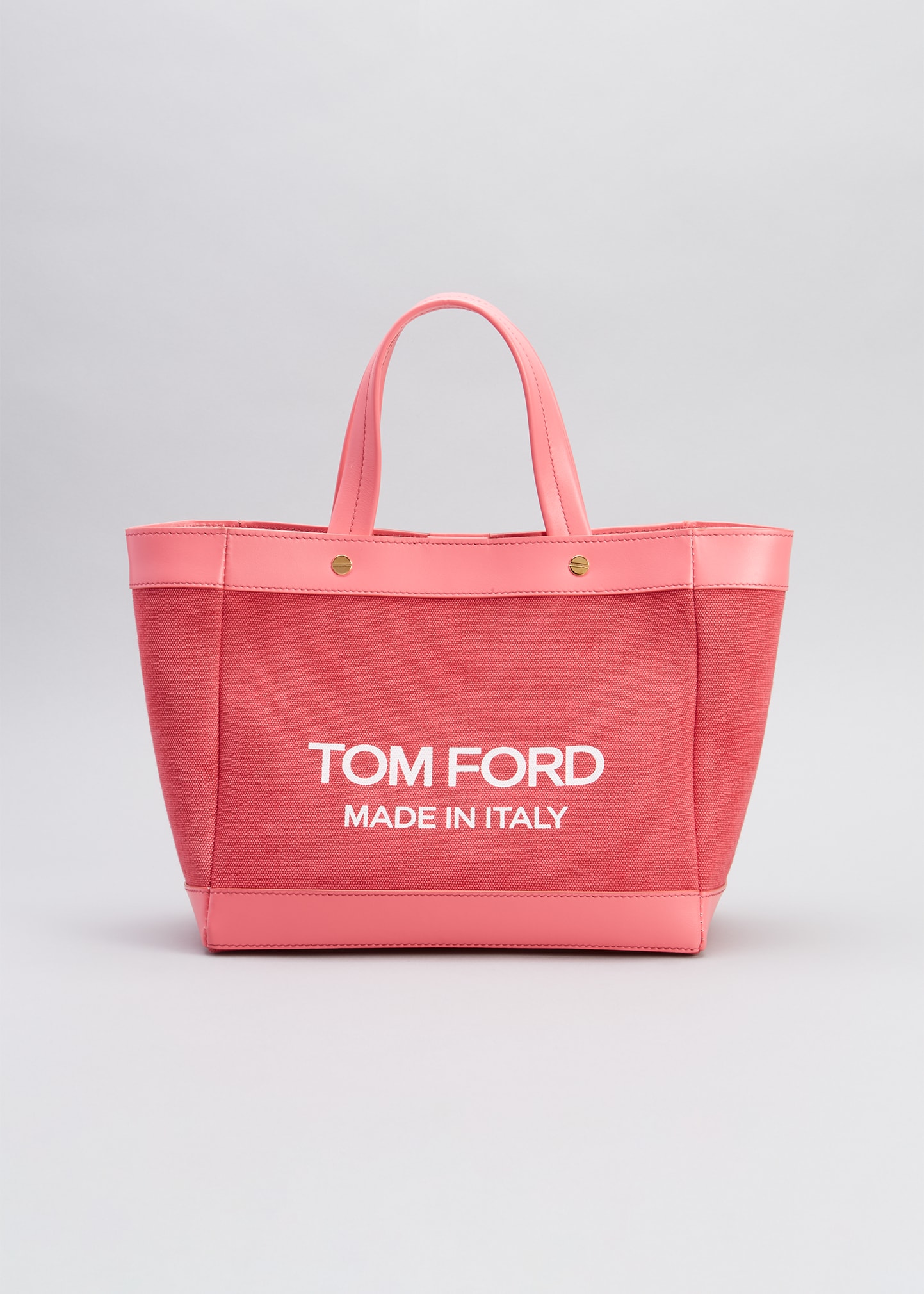 East West Canvas Tote Bag in Blue - Tom Ford