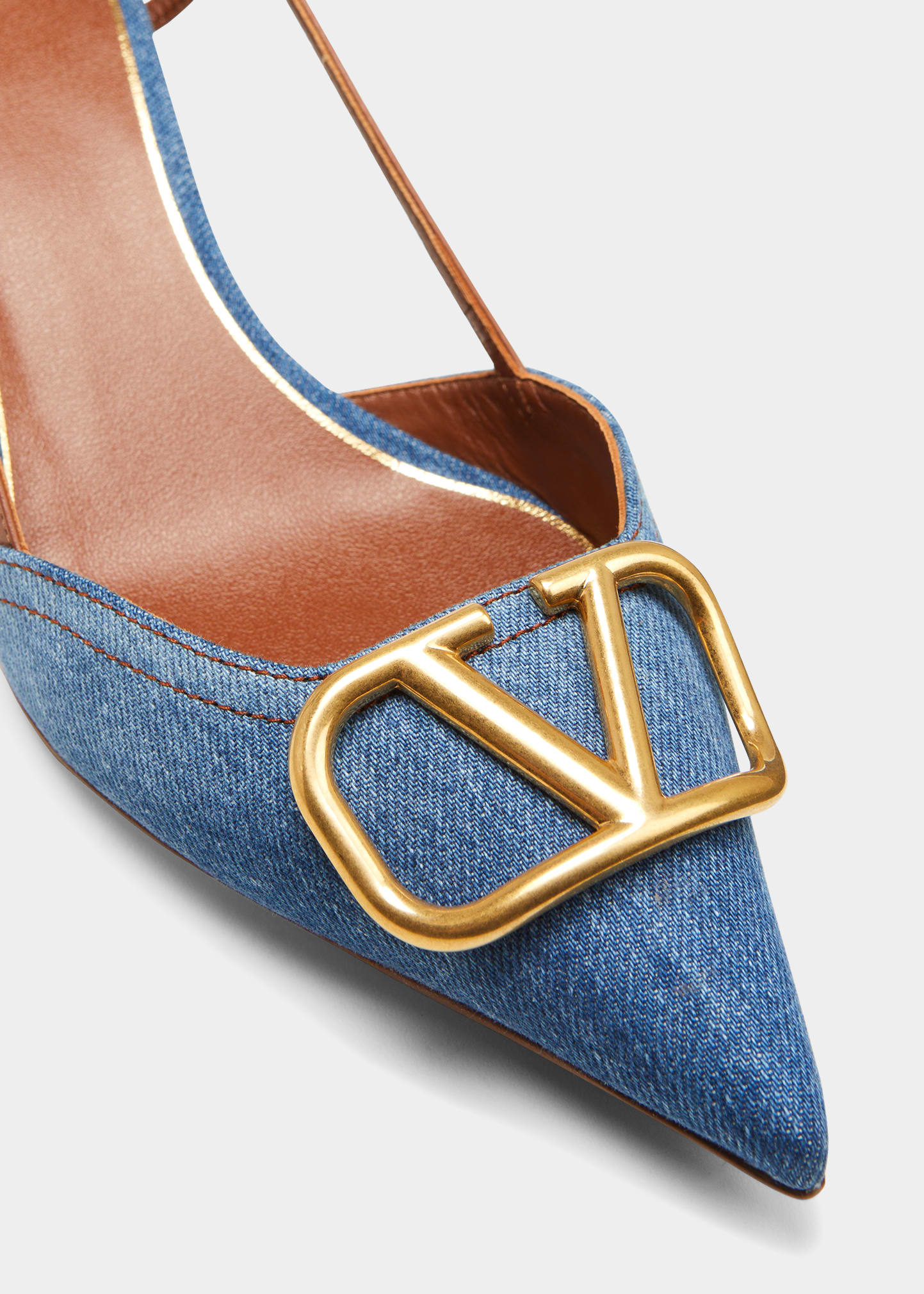 VONVONGIRL② 1本 Bowow Slingback Pumps In Kidskin 85mm for Woman in Rose