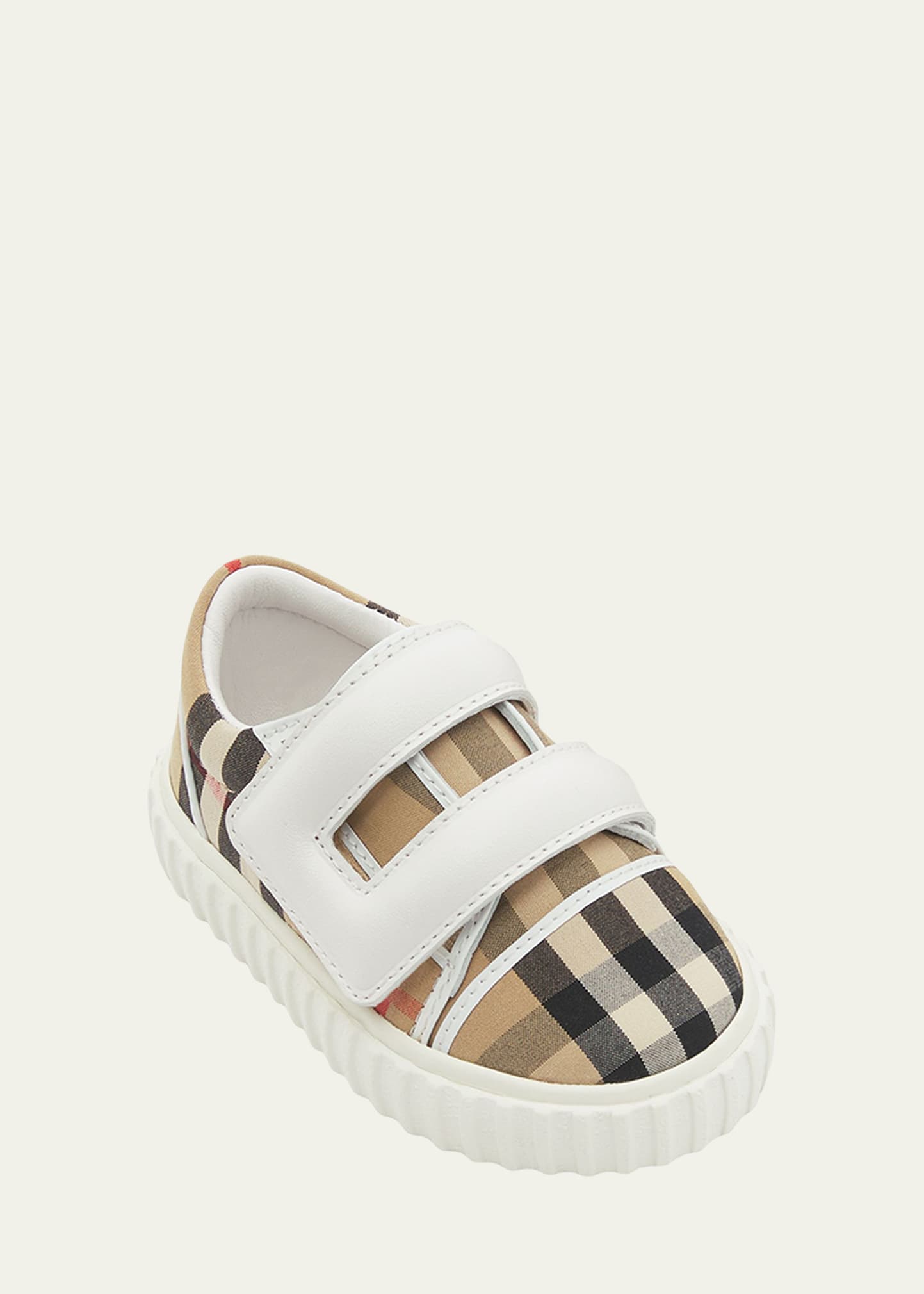 Burberry Kid's Mark Vintage Check Canvas Sneakers, Baby - Bergdorf Goodman