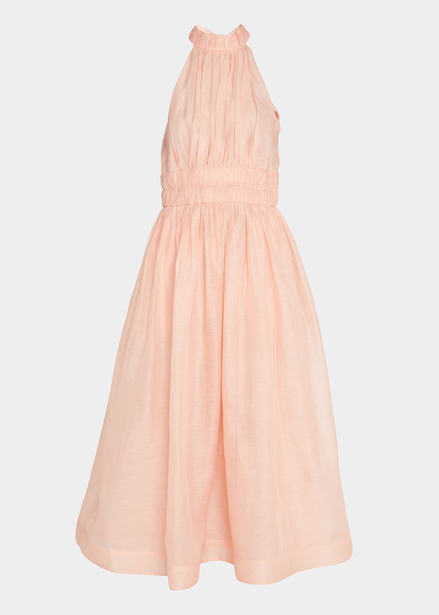 knee length dresses for ladies Zimmermann Daylight Twist Halter Knit Midi Dress